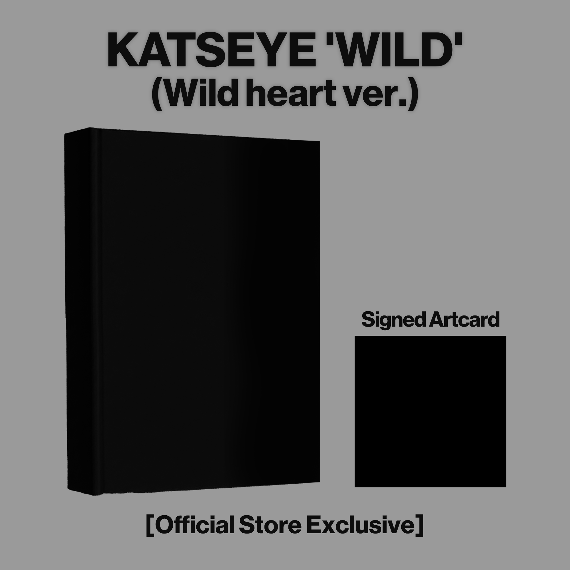 KATSEYE - WILD - Wild heart ver. - CD Exclusivité store + Artcard dédicacée