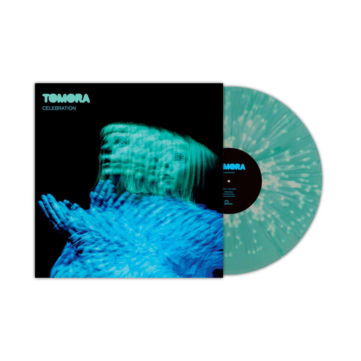 TOMORA - CELEBRATION - Vinyle Splatter 'Triton Teal'