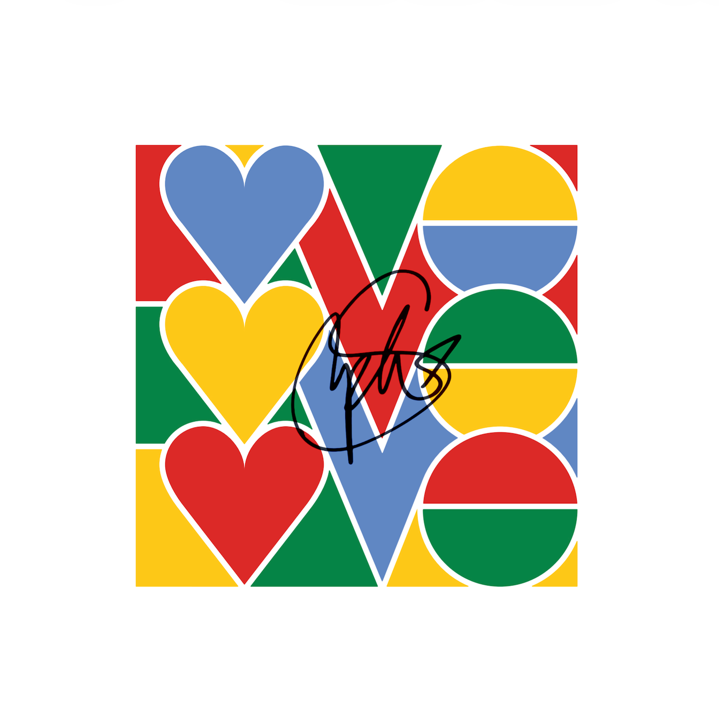 Stephen Sanchez - LOVE, LOVE, LOVE - Bright Blue Vinyl + Artcard dédicacée