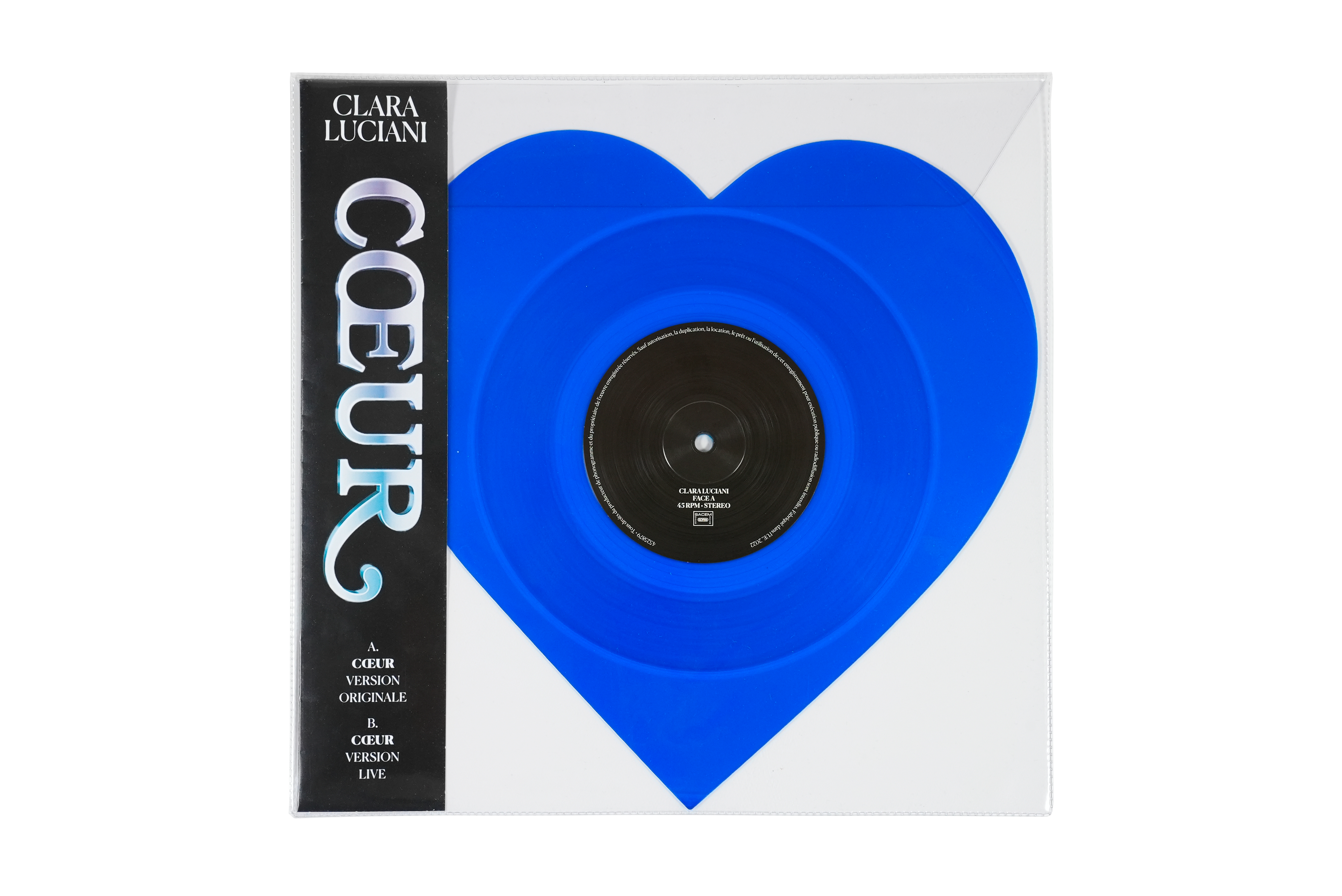 Clara Luciani - Coeur - Vinyle Bleu Maxi 45T