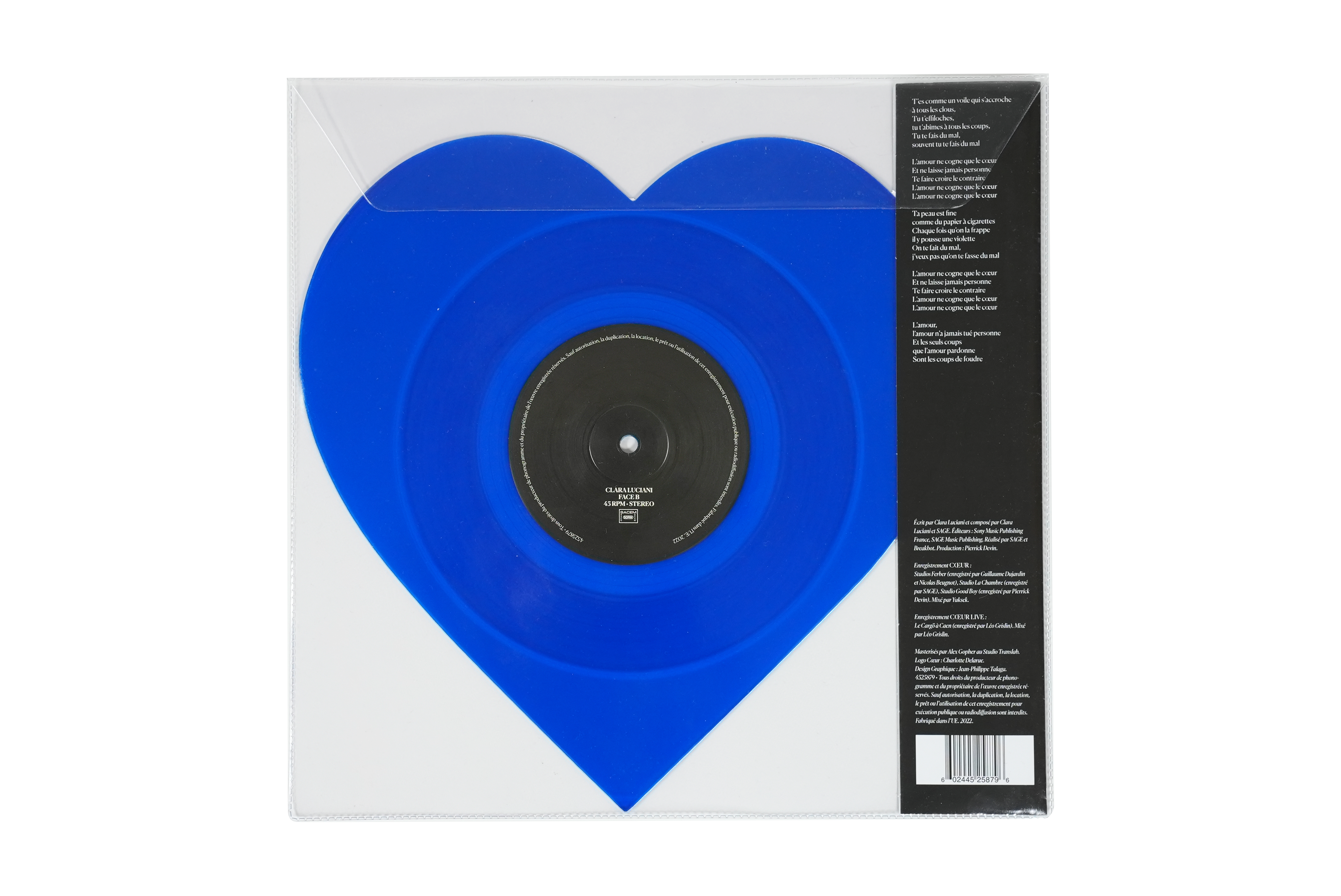 Clara Luciani - Coeur - Vinyle Bleu Maxi 45T