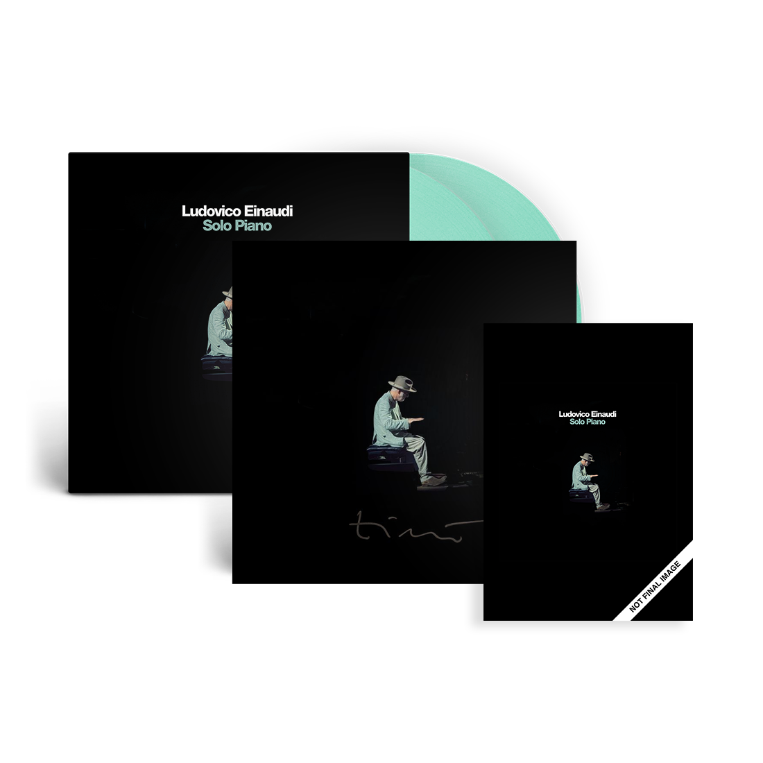Ludovico Einaudi - Solo Piano - Double Vinyle Vert + Carte dédicacée + Livre de partitions