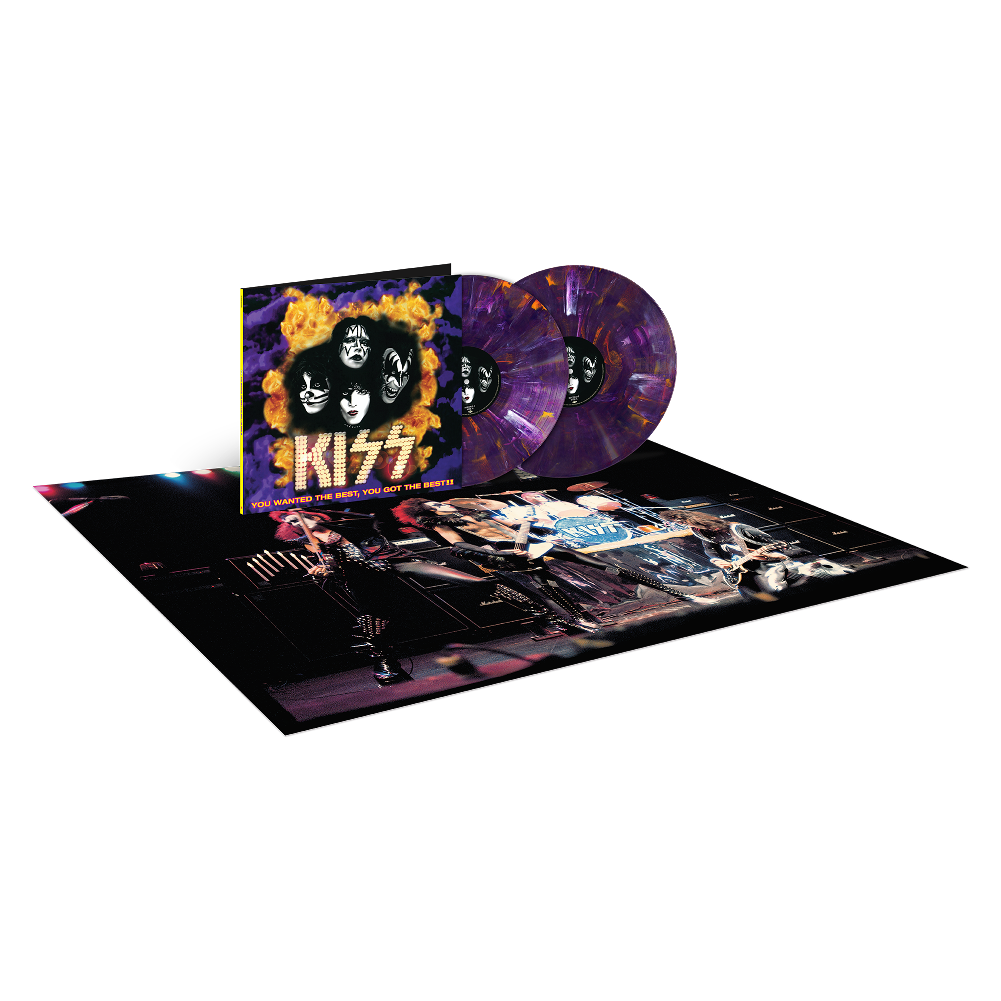 KISS - You Wanted The Best, You Got The Best!! (30th Anniversary) - Double Vinyle Couleur 'Purple Fire'