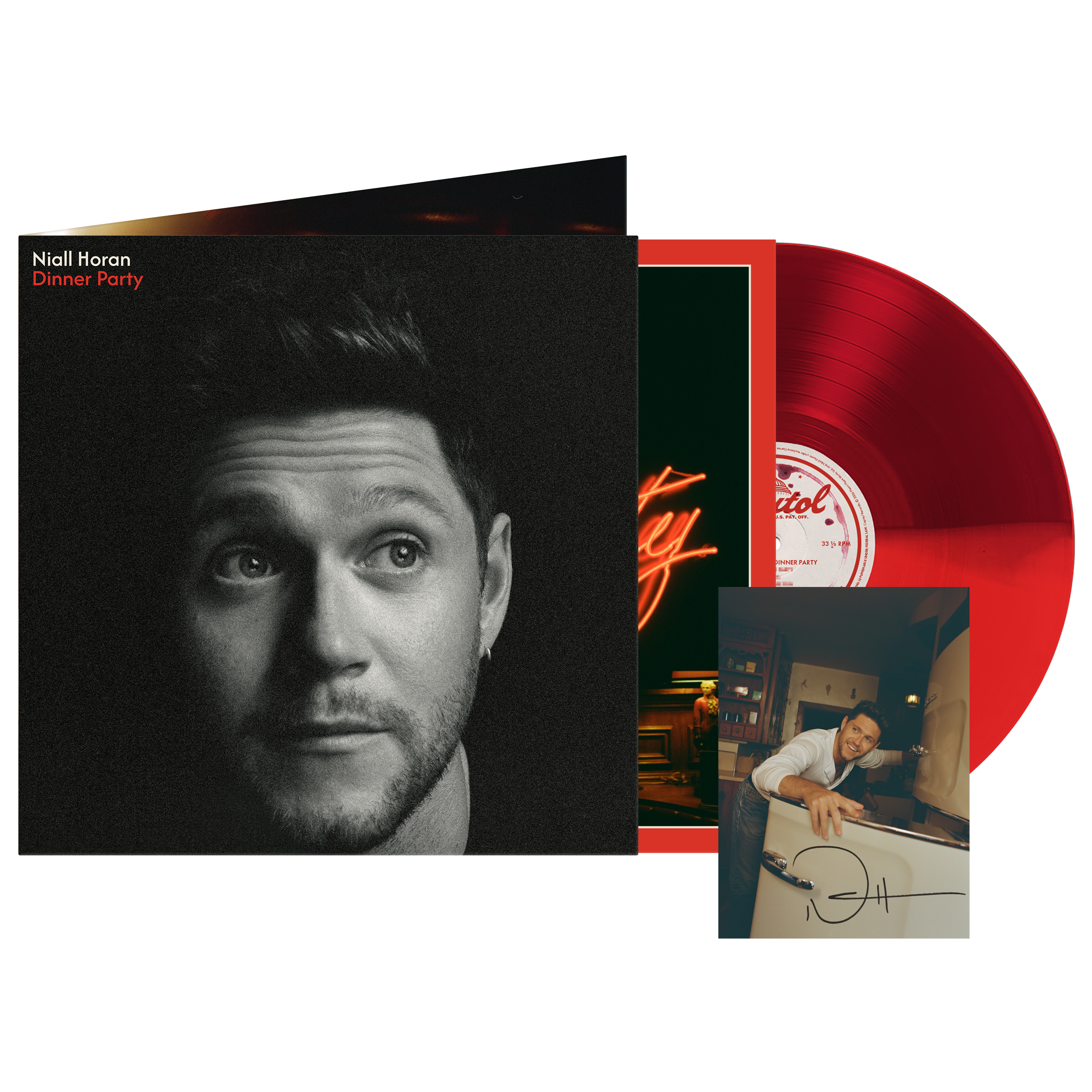Niall Horan - Dinner Party - Vinyle Deluxe 'Red Booth Edition' + Carte dédicacée