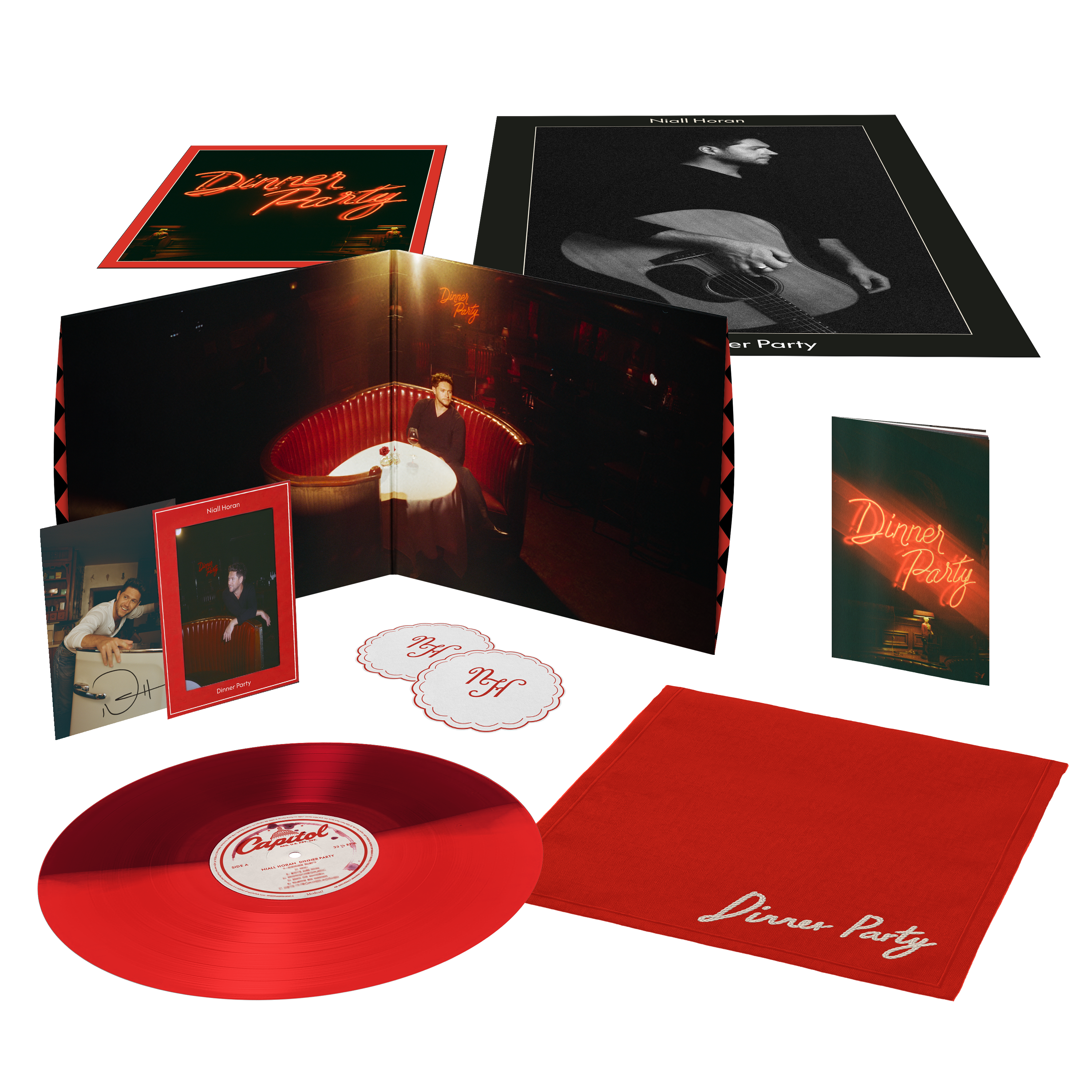 Niall Horan - Dinner Party - Vinyle Deluxe 'Red Booth Edition' + Carte dédicacée