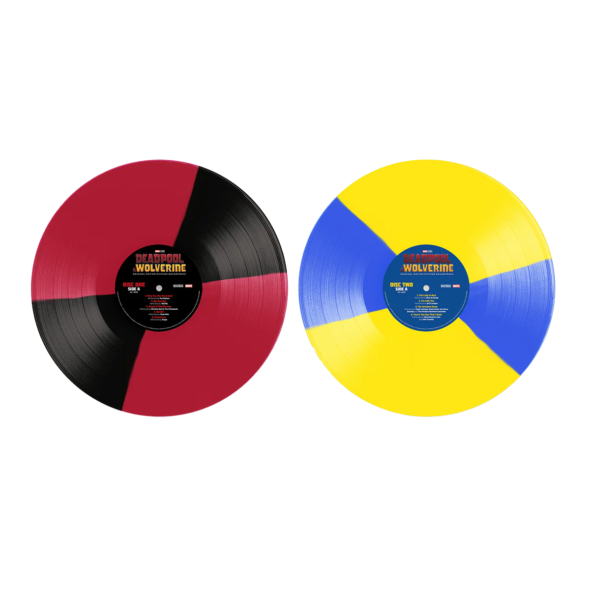 Deadpool & Wolverine (OST) - Double vinyle limité rouge/noir et jaune/bleu