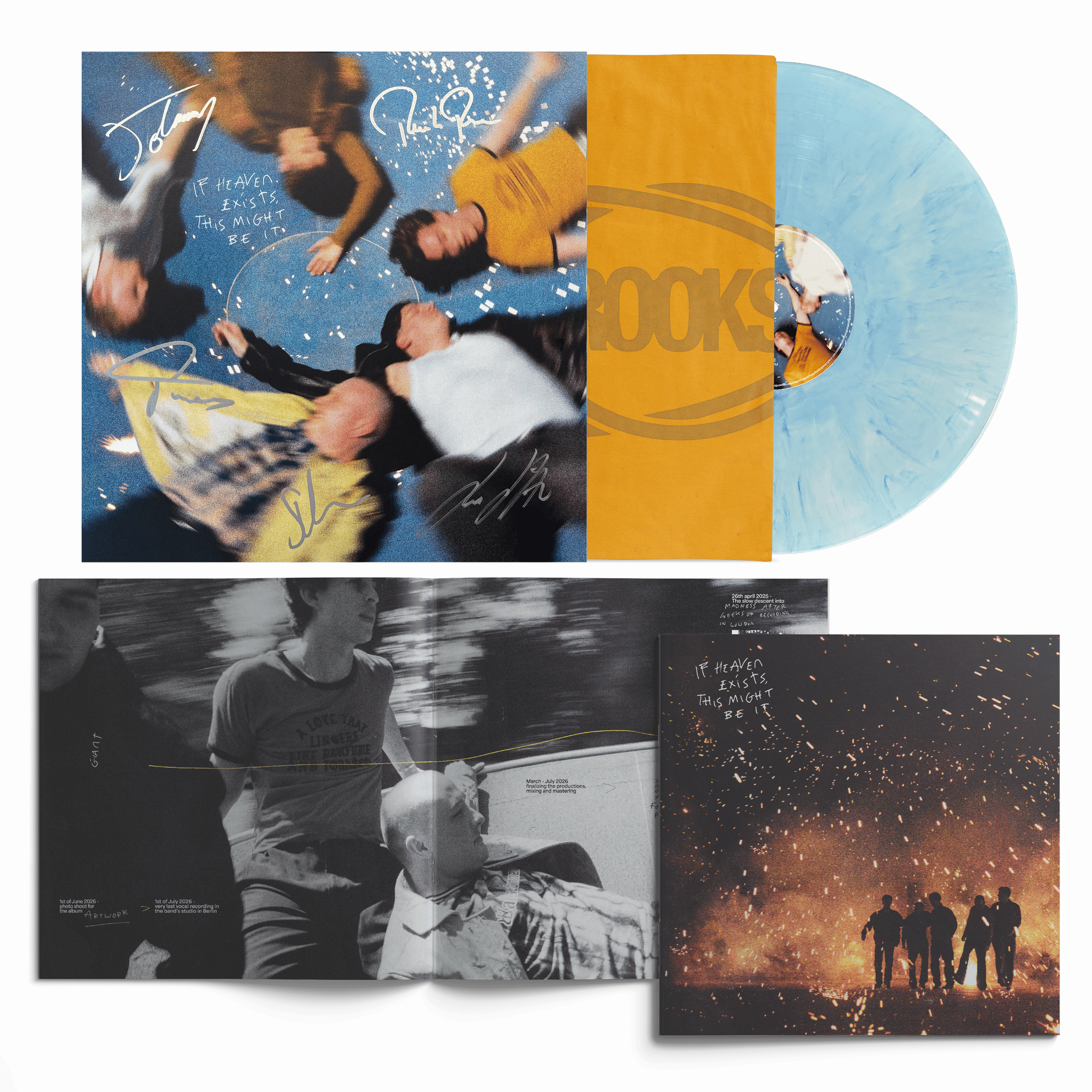 Giant Rooks - If Heaven Exists, This Might Be It - Vinyle Bleu Marbré Édition Limitée Dédicacée