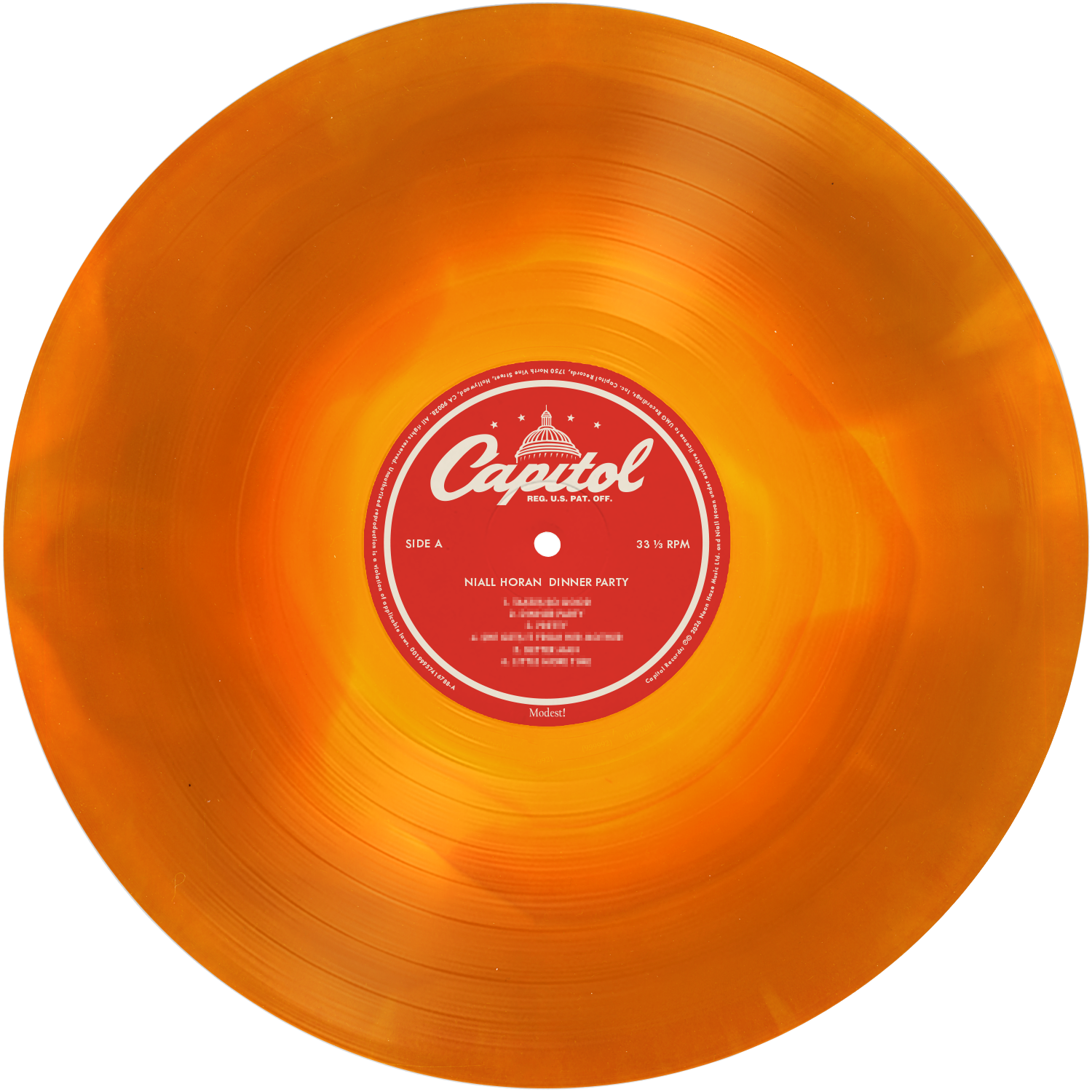 Niall Horan - Dinner Party - Vinyle 'Candlelight' + Carte dédicacée