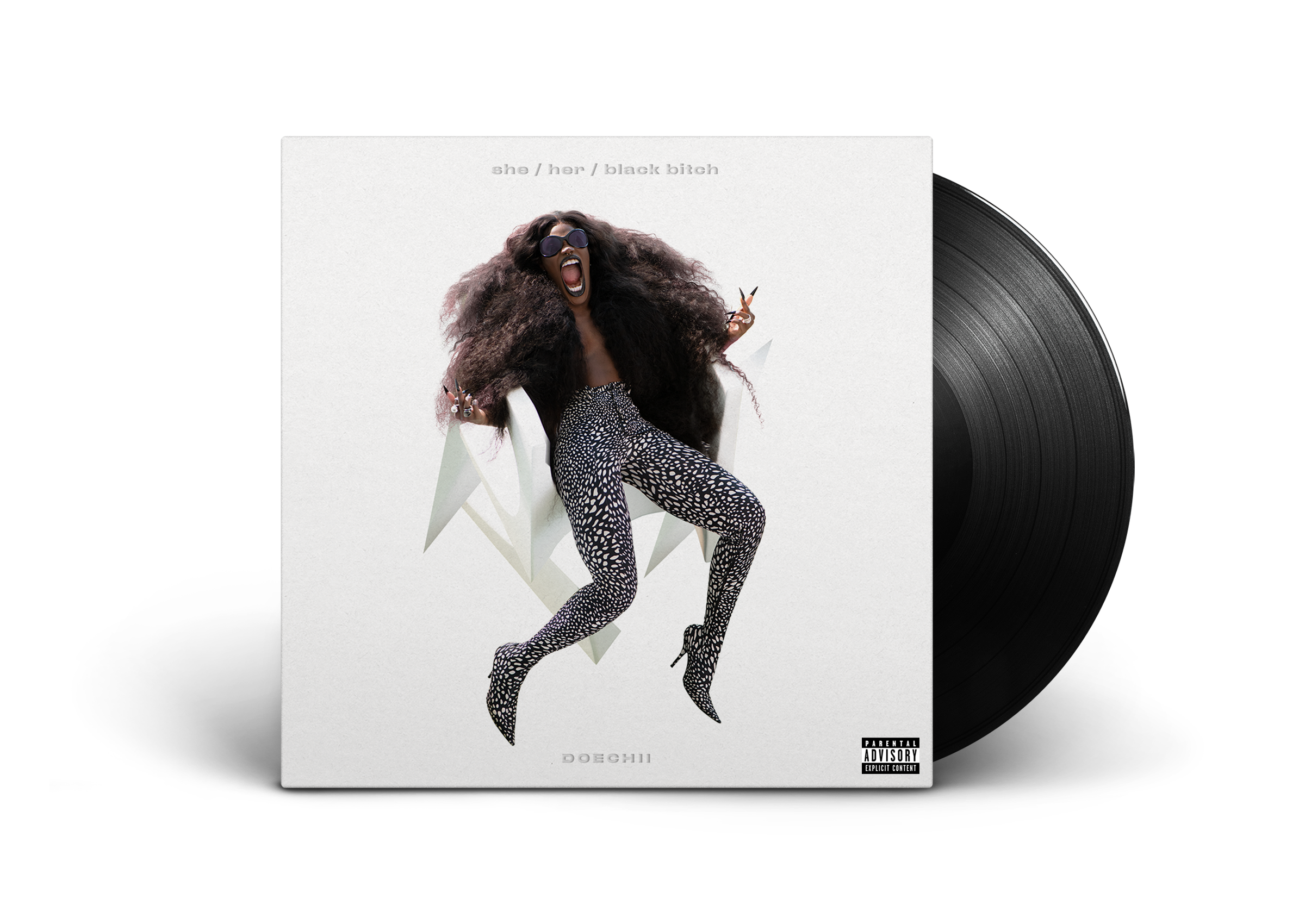 Doechii - SHE / HER / BLACKBITCH Black 12" - Vinyle 45T