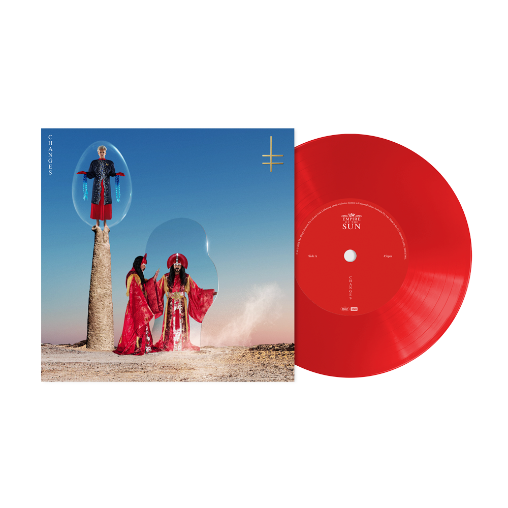 Empire Of The Sun - Changes - Vinyle 45T rouge translucide