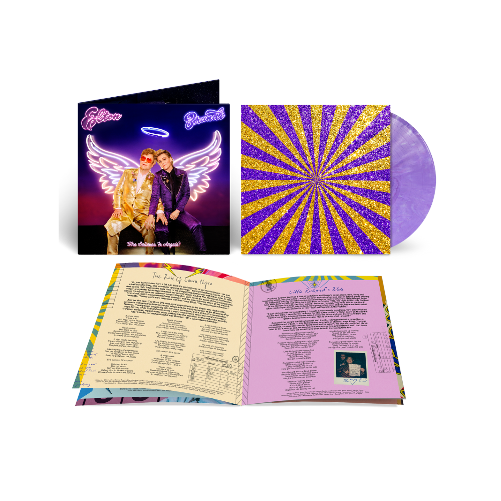 Elton John - Who Believes In Angels? - Vinyle Exclusif Violet Marbré