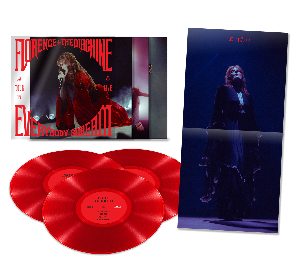 Florence + The Machine - Everybody Scream Tour Live - Triple Vinyle Rouge Exclusif