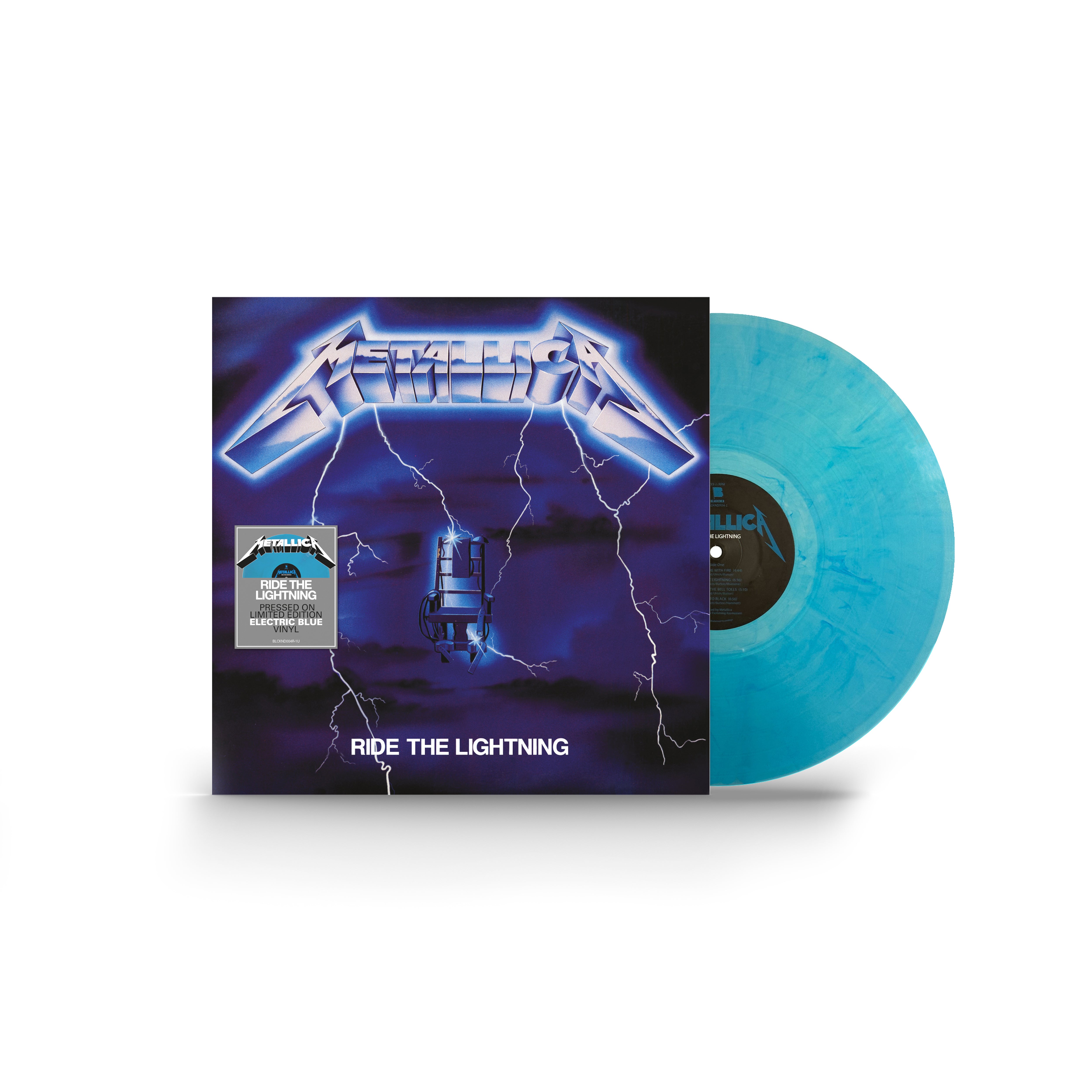 Metallica - Ride The Lightning - Vinyle bleu