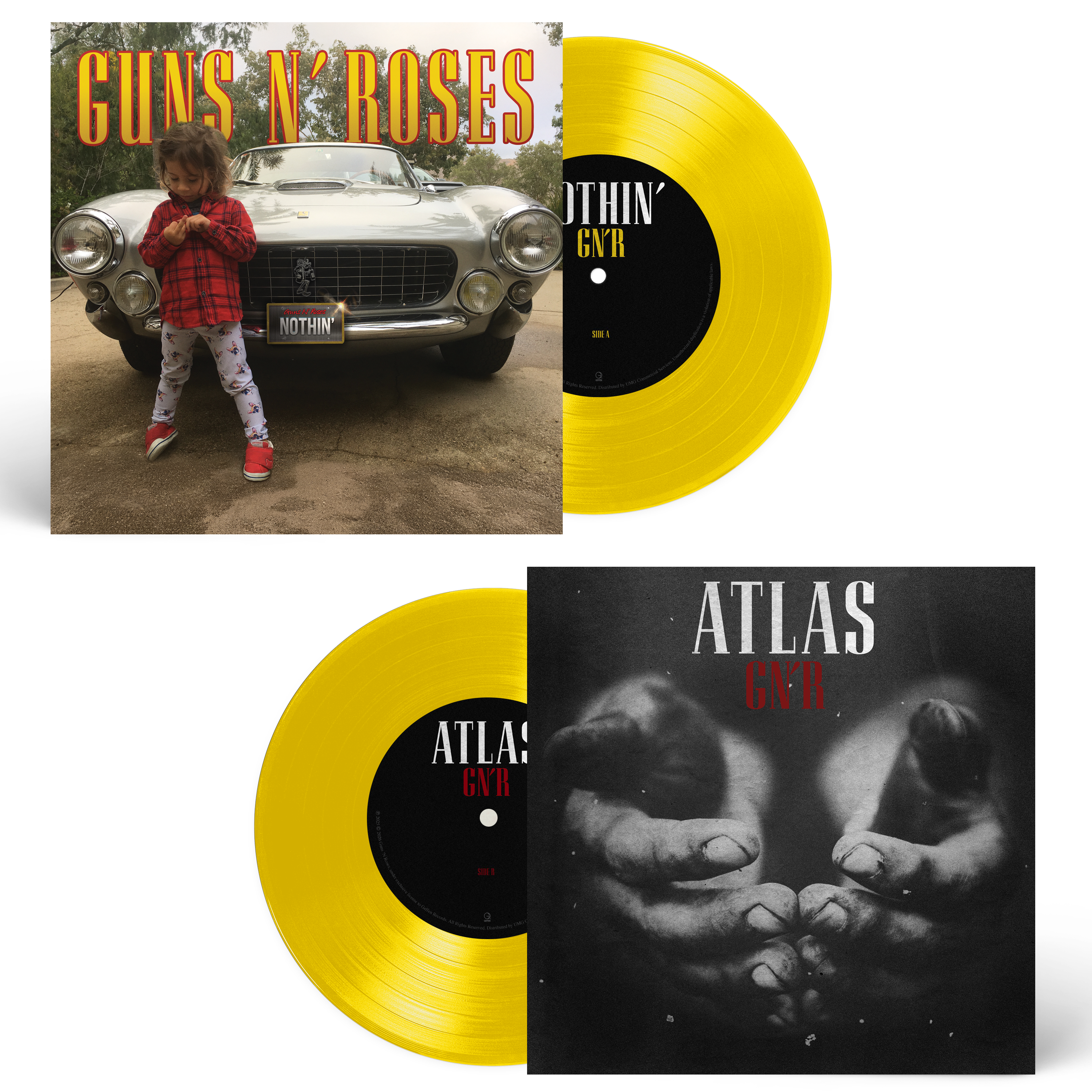 Guns N' Roses - Nothin’ / Atlas – Vinyle 45T