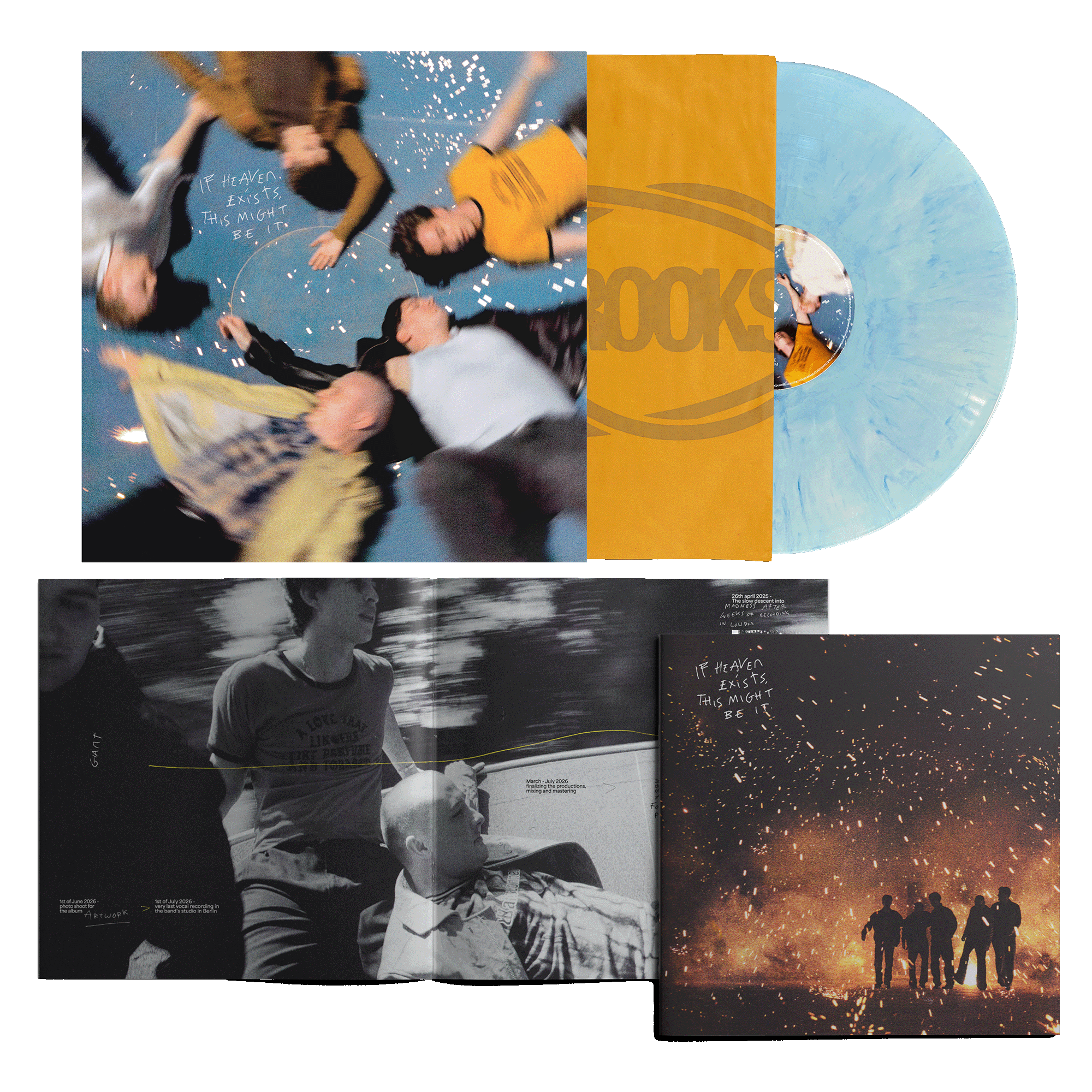 Giant Rooks - If Heaven Exists, This Might Be It - Vinyle Bleu Marbré Édition Limitée Dédicacée