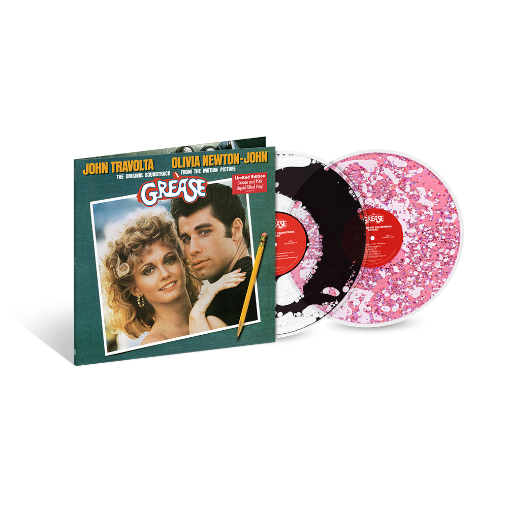 Various Artists - Grease: Original Soundtrack - Double Vinyle Liquide 'Grease & Sparkling Pink Liquid-Filled'