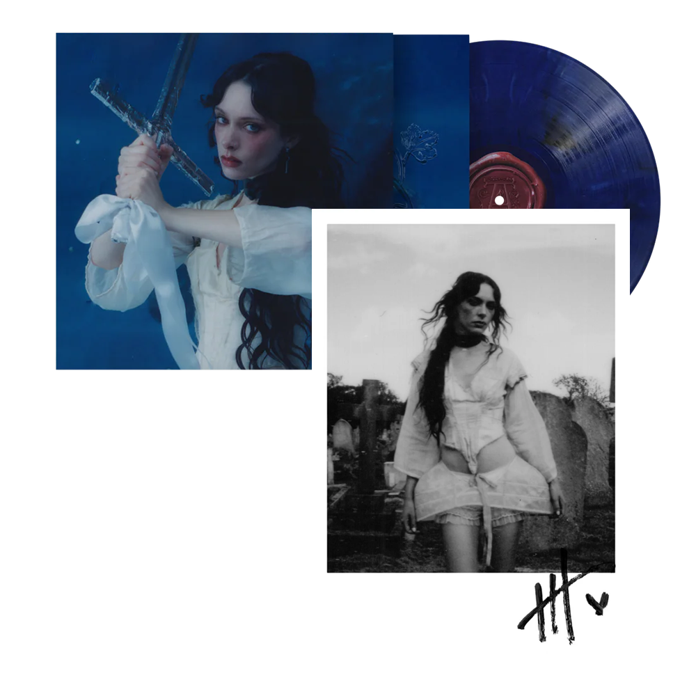 Holly Humberstone - Cruel World - Vinyle Bleu Cover Alt + Carte Dédicacée