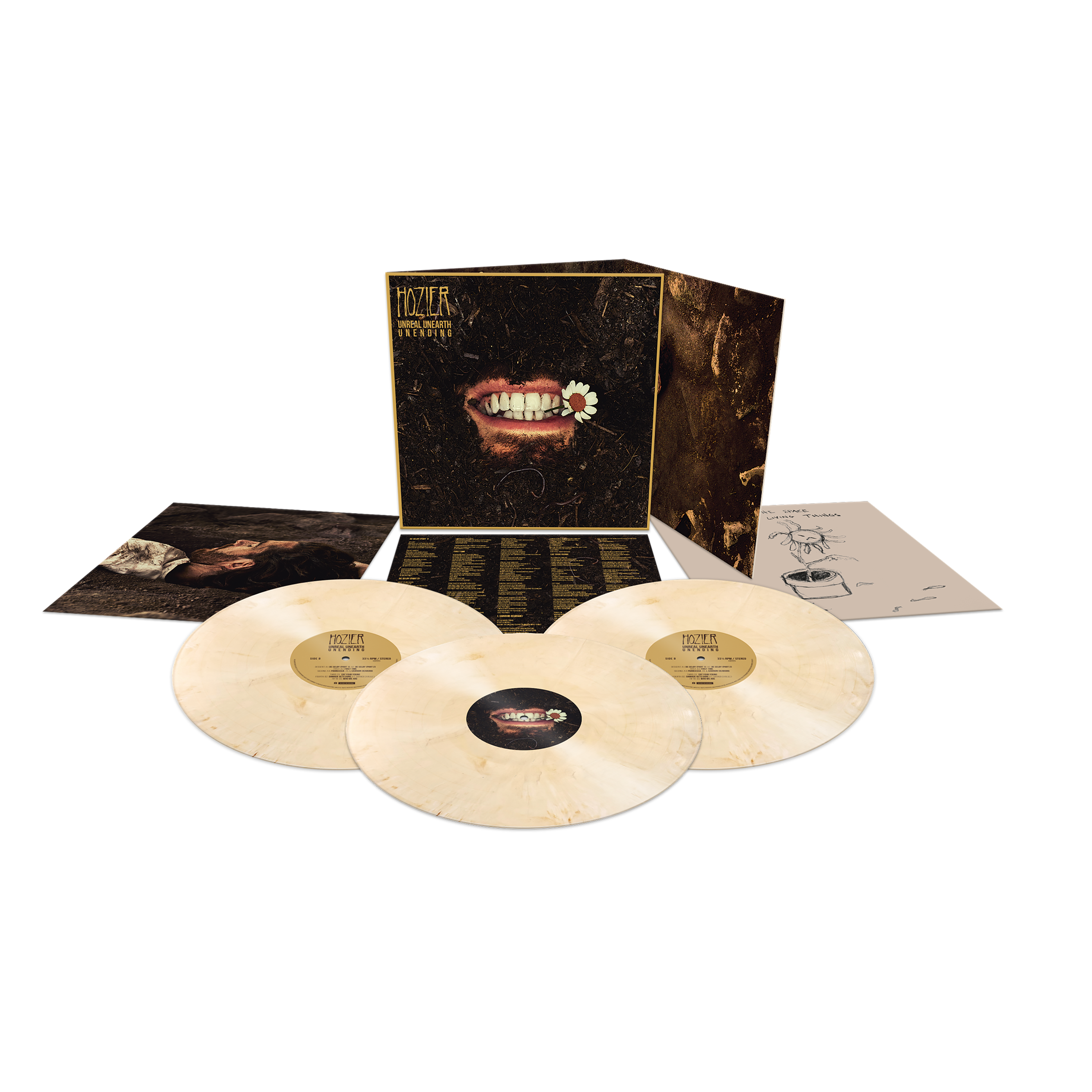 Hozier - 'Unreal Unearth: Unending' Deluxe Version Tooth White 3LP