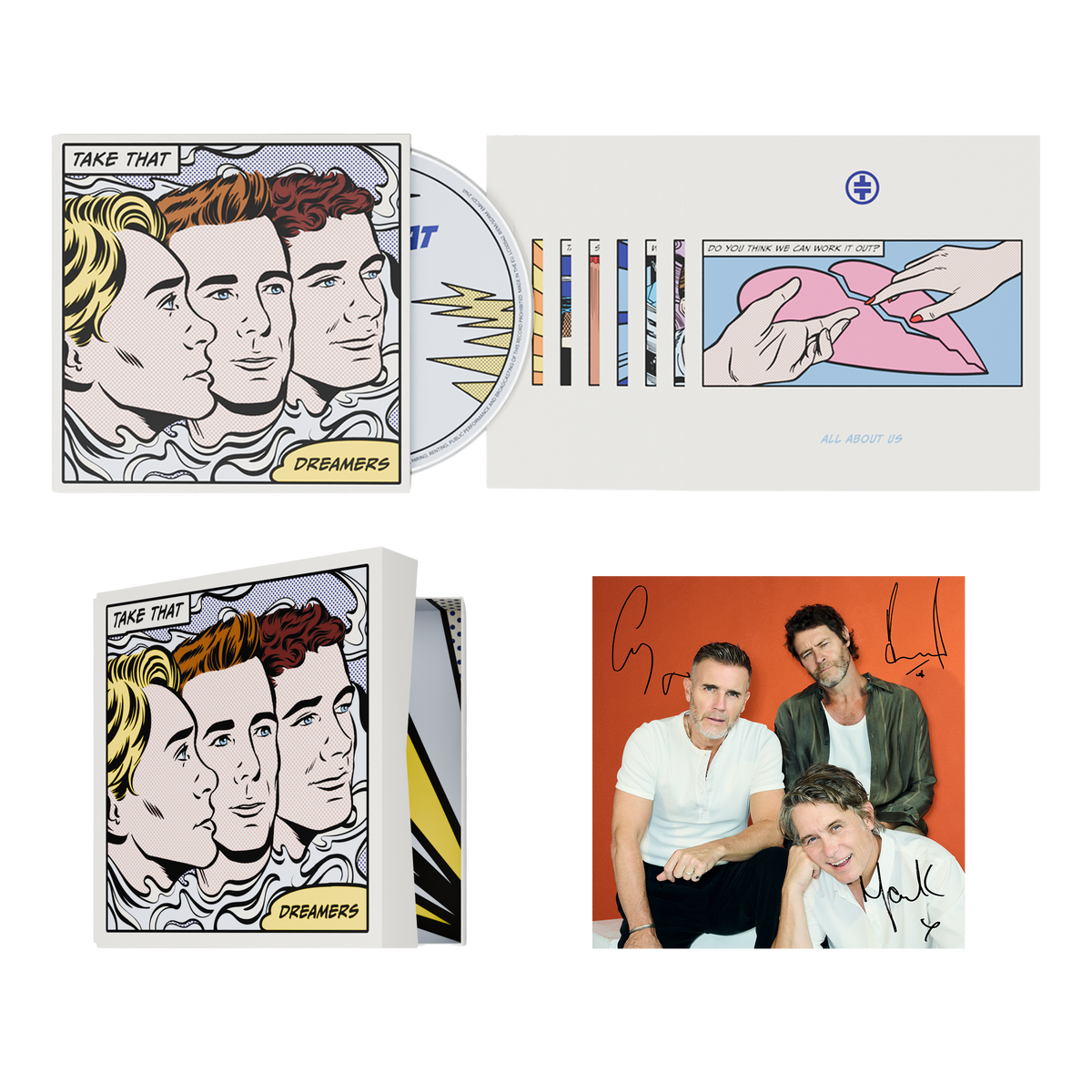 Take That - Dreamers - CD Édition Deluxe + Artcard dédicacée