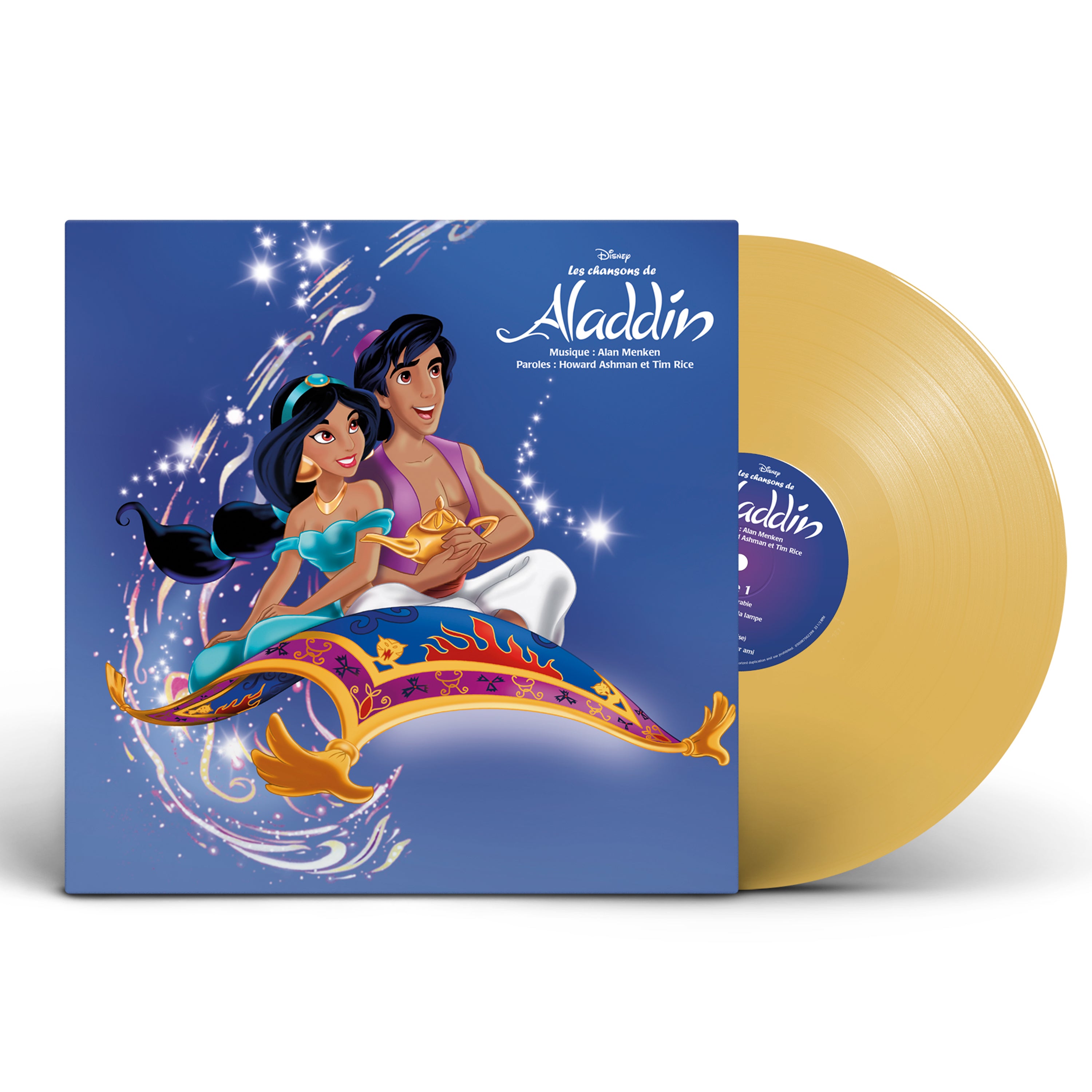 Les chansons de Aladdin - Vinyle Doré Transparent