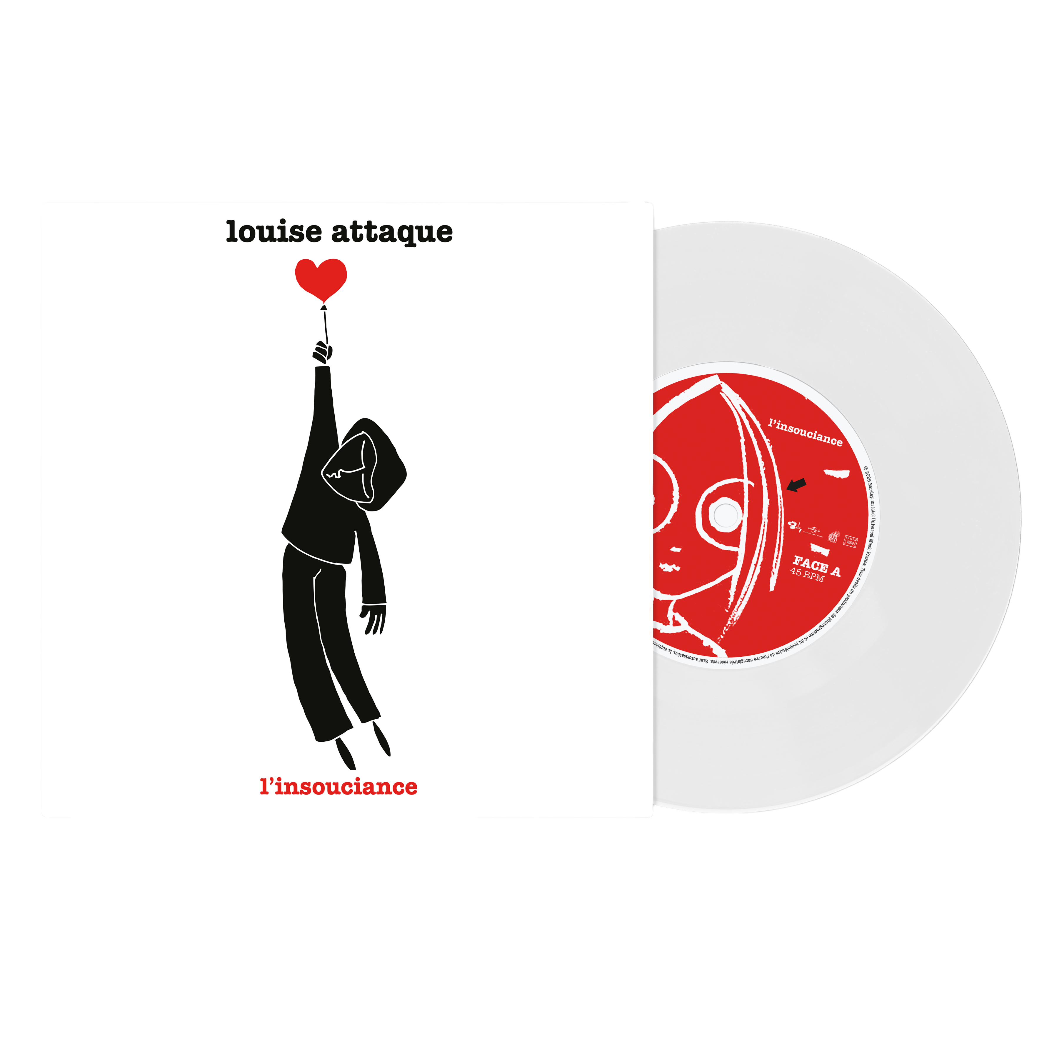 Louise Attaque - L'insouciance - 45T Dédicacé