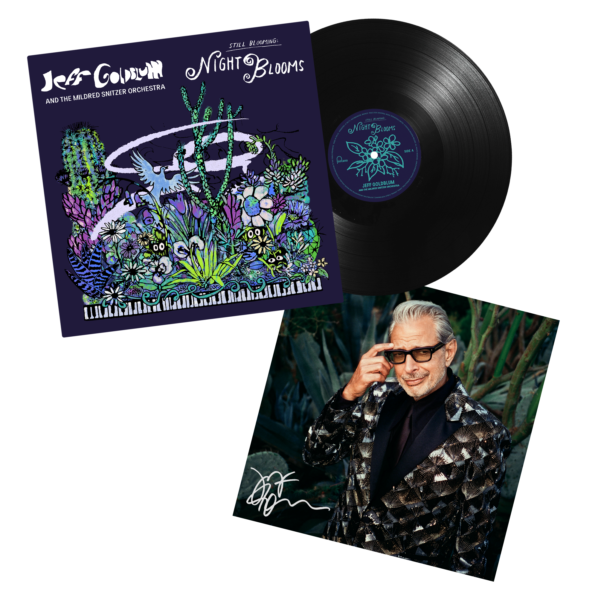 Jeff Goldblum - Night Blooms - Vinyle + Carte dédicacée LP