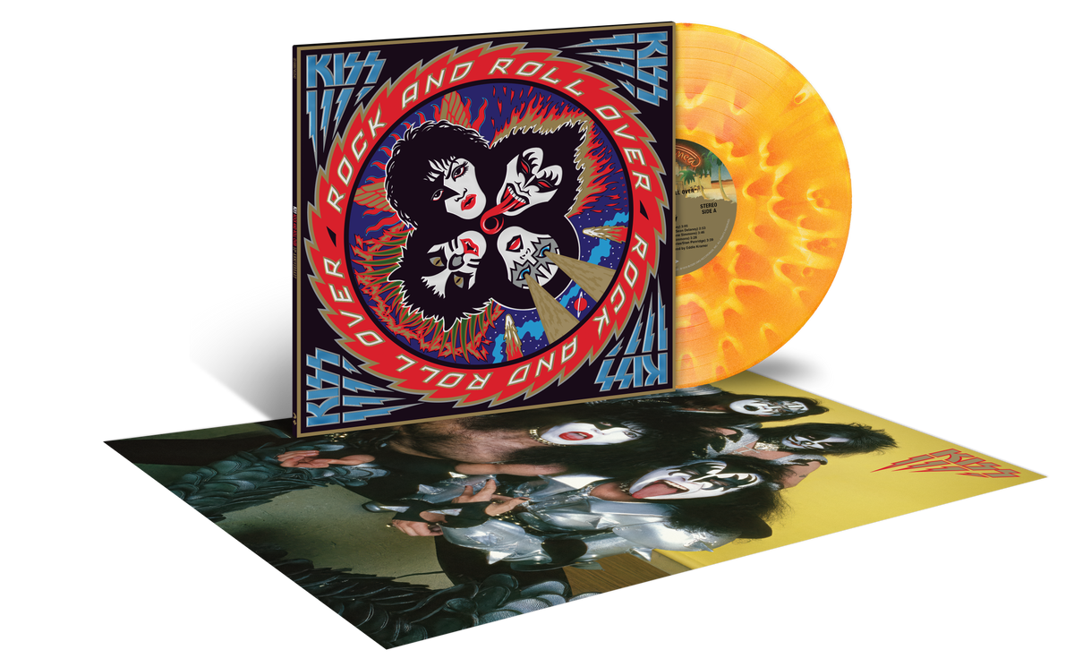 KISS - Rock And Roll Over - Vinyle Premium 'Explosive Color' avec Poster