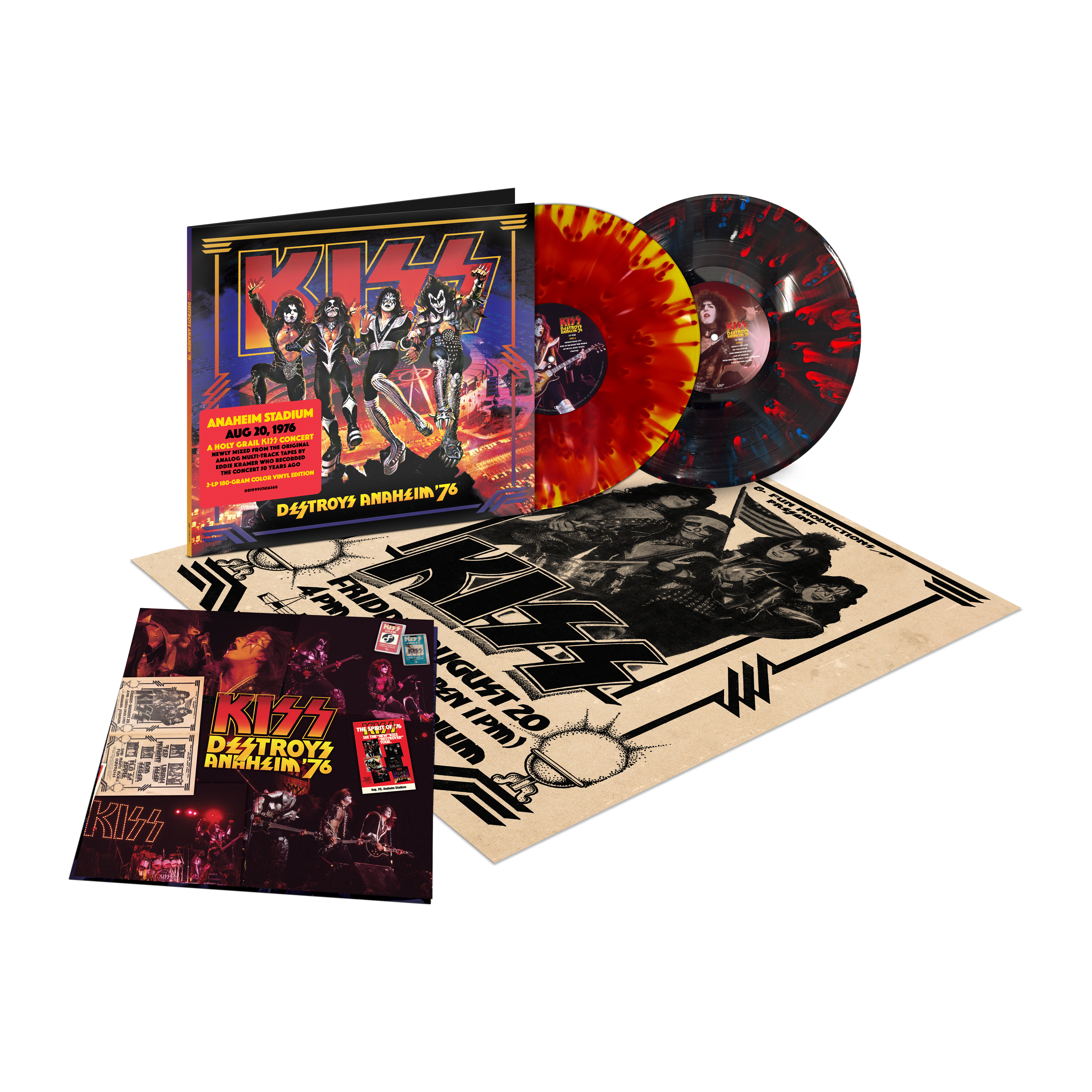 KISS - Destroys Anaheim '76 - Double Vinyle Couleur Exclusif