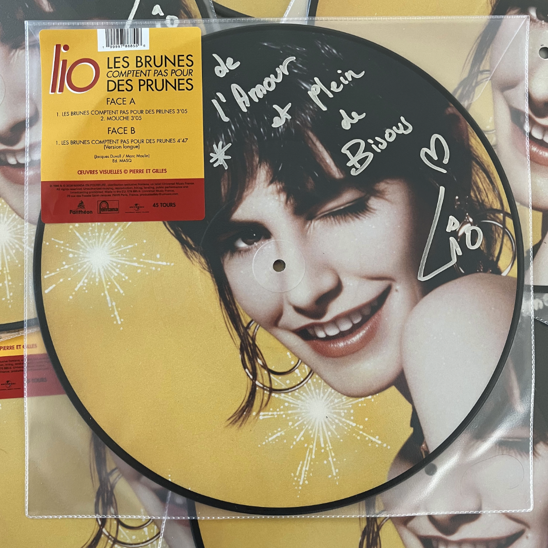 Lio - Les Brunes Comptent Pas Pour Des Prunes - Maxi 45T Picture Disc Dédicacé