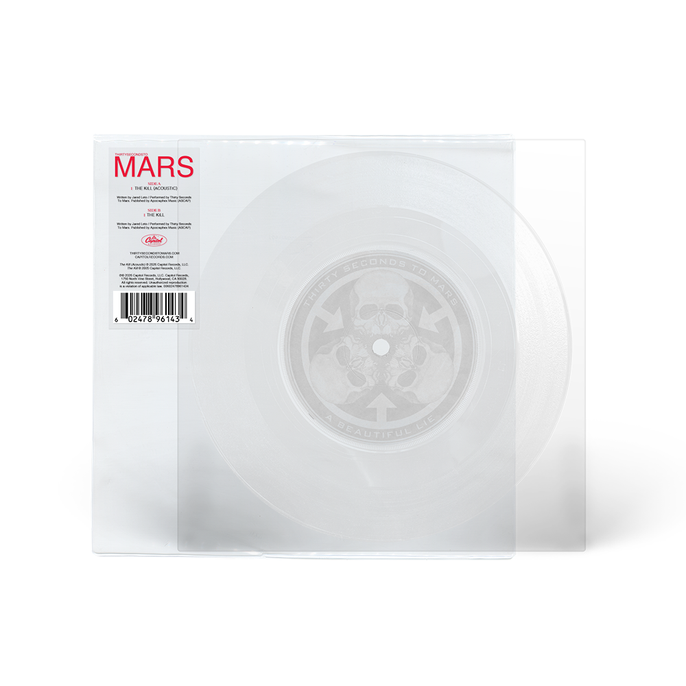 Thirty Seconds To Mars - The Kill - Vinyle 45T Carré Transparent