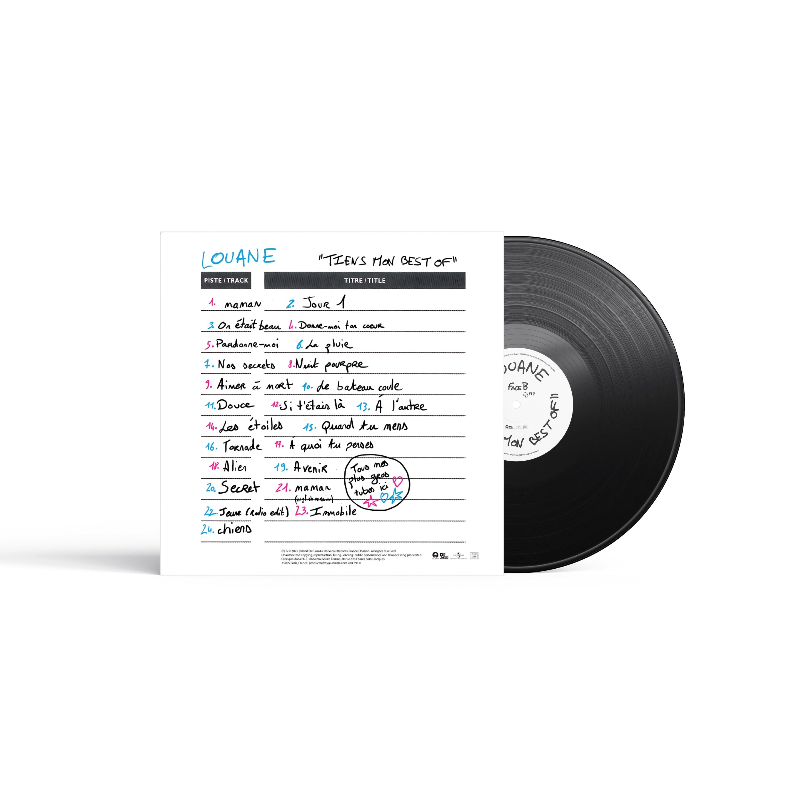 Louane - tiens mon best of - Double Vinyle