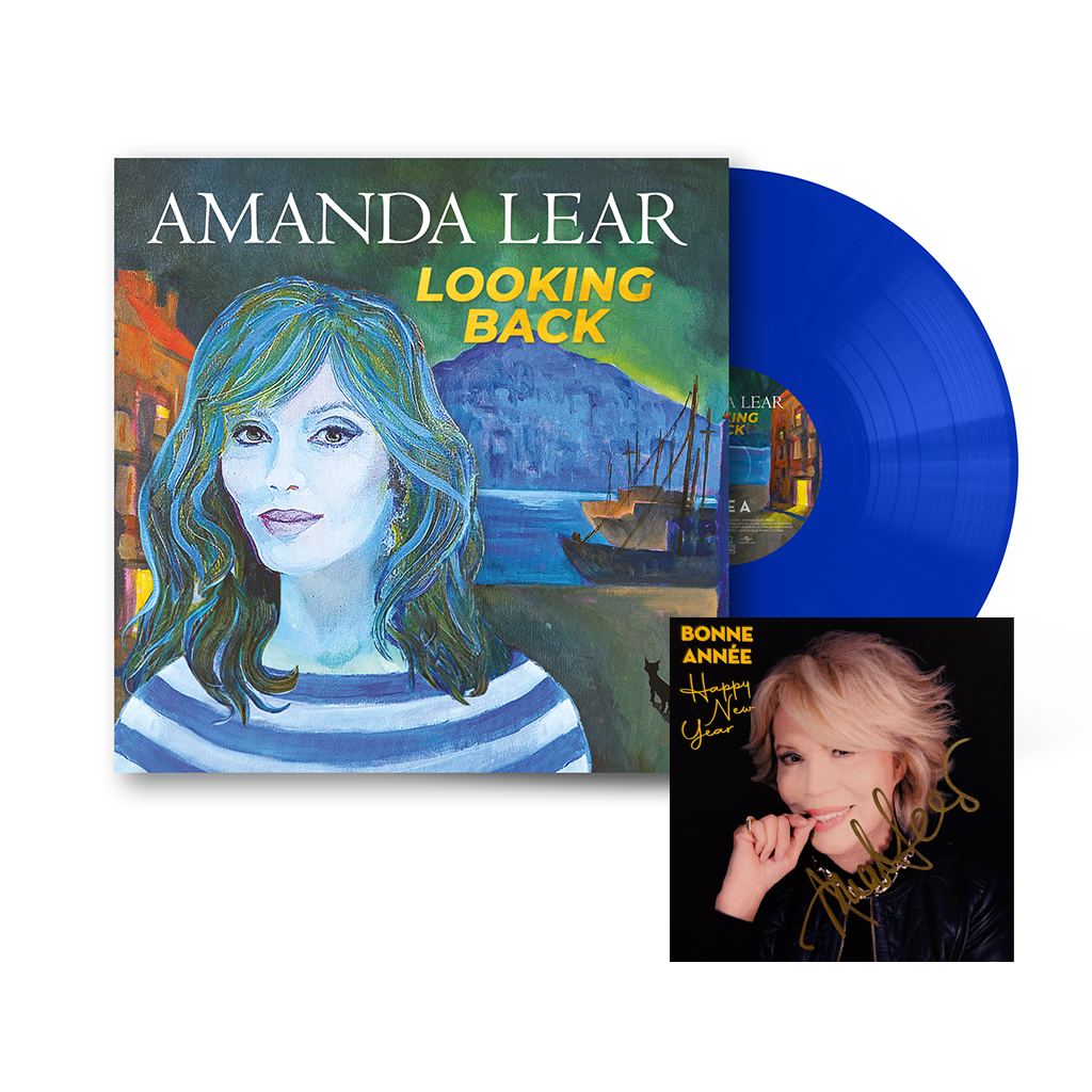 Amanda Lear - LOOKING BACK - Vinyle Gatefold Bleu + Carte de voeux déd ...