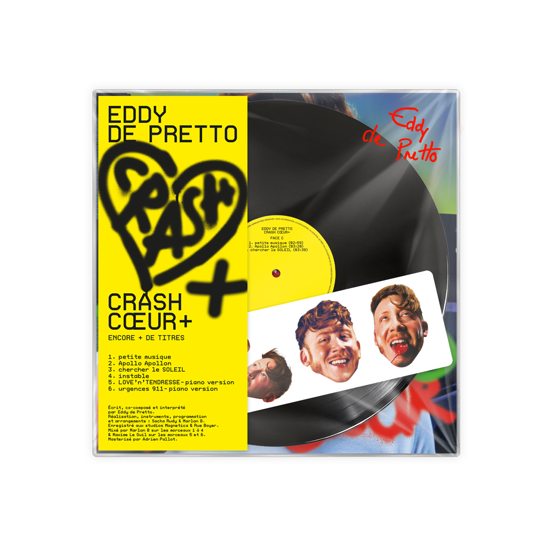 Eddy de Pretto - Crash cœur + (réédition) - Vinyle dédicacé