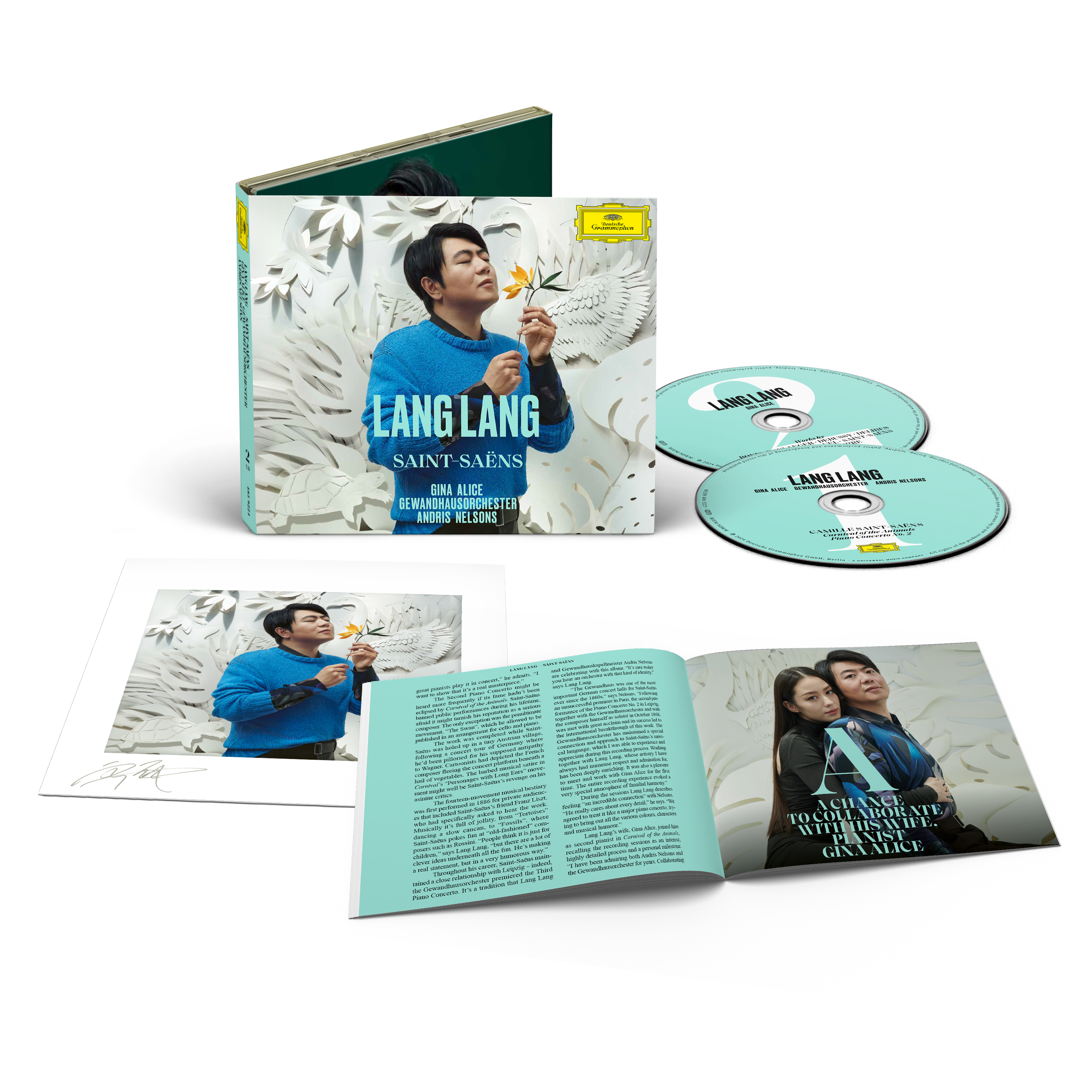 Lang Lang - SAINT-SAËNS - 2CD + Carte dédicacée