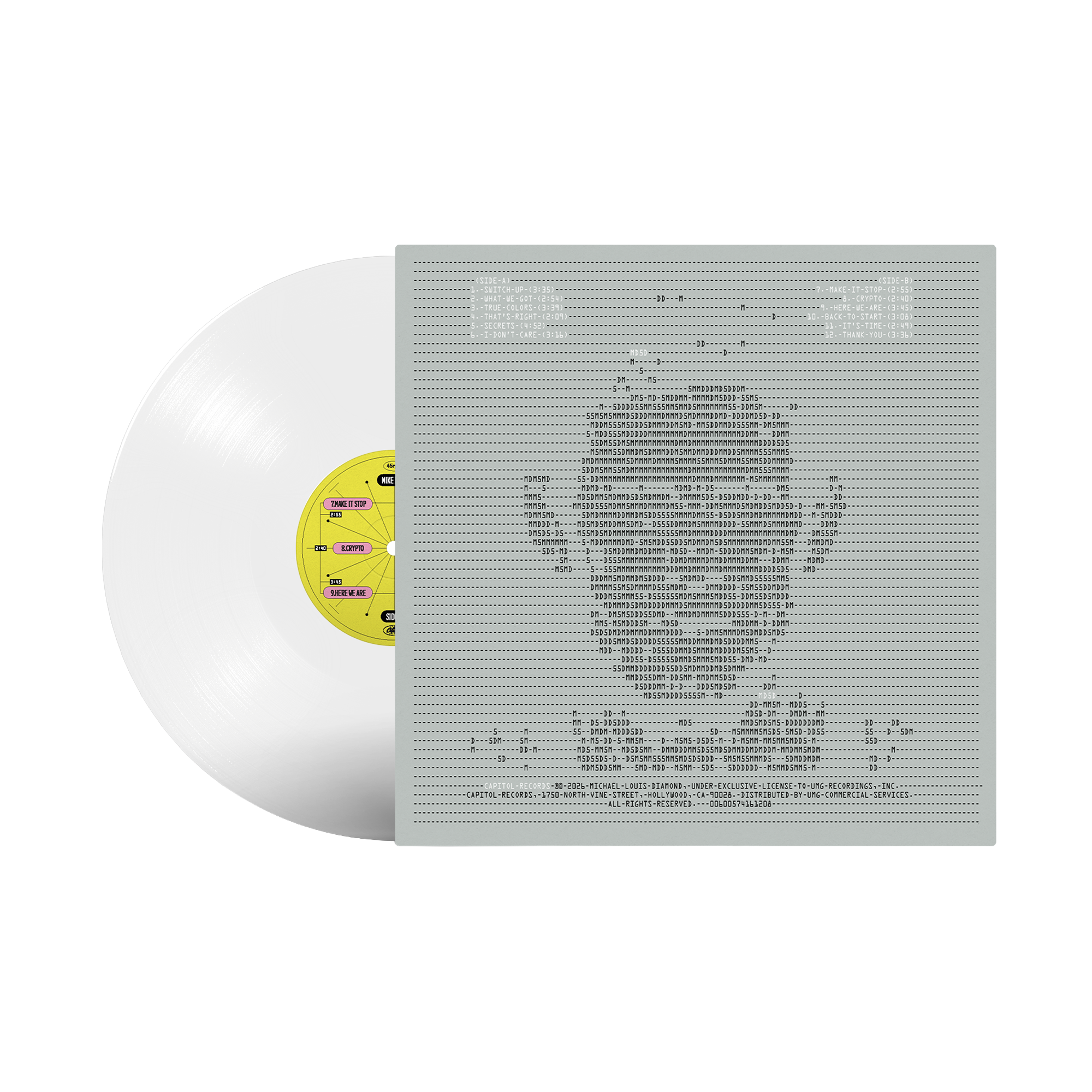 Mike D - Thank You - Vinyle Transparent + Artcard dédicacée