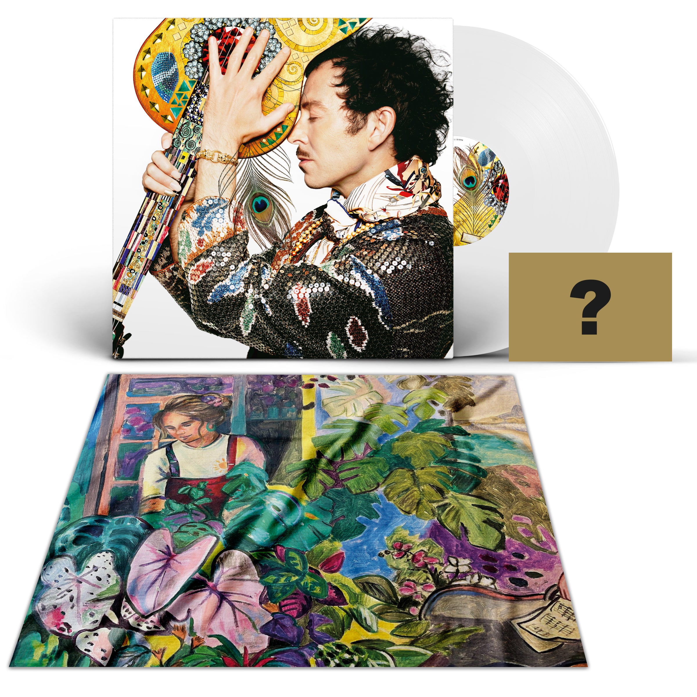 Thibault Cauvin - Alter Ego - Pack Exclusif Vinyle Blanc Dédicacé + Foulard + Photo Aléatoire