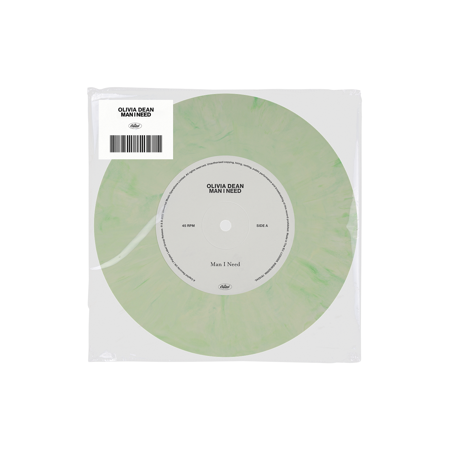 Olivia Dean - Man I Need - Vinyle 45T Marbré Vert
