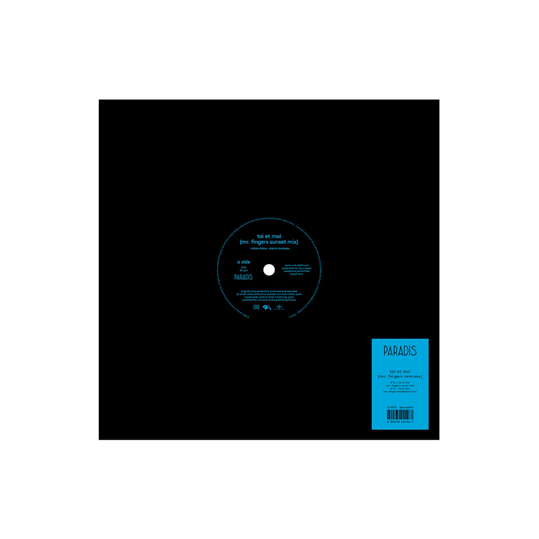 PARADIS - TOI ET MOI (MR. FINGERS REMIXES) - Vinyle 45T