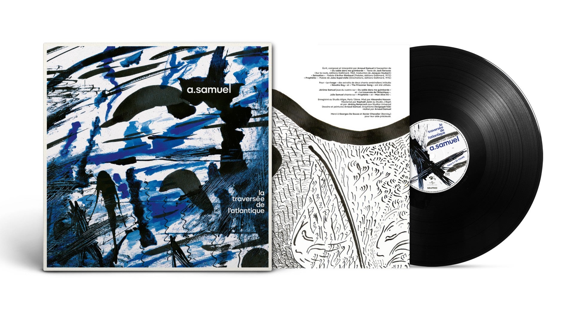 Arnaud Samuel - La traversée de l'Atlantique - Vinyle dédicacé
