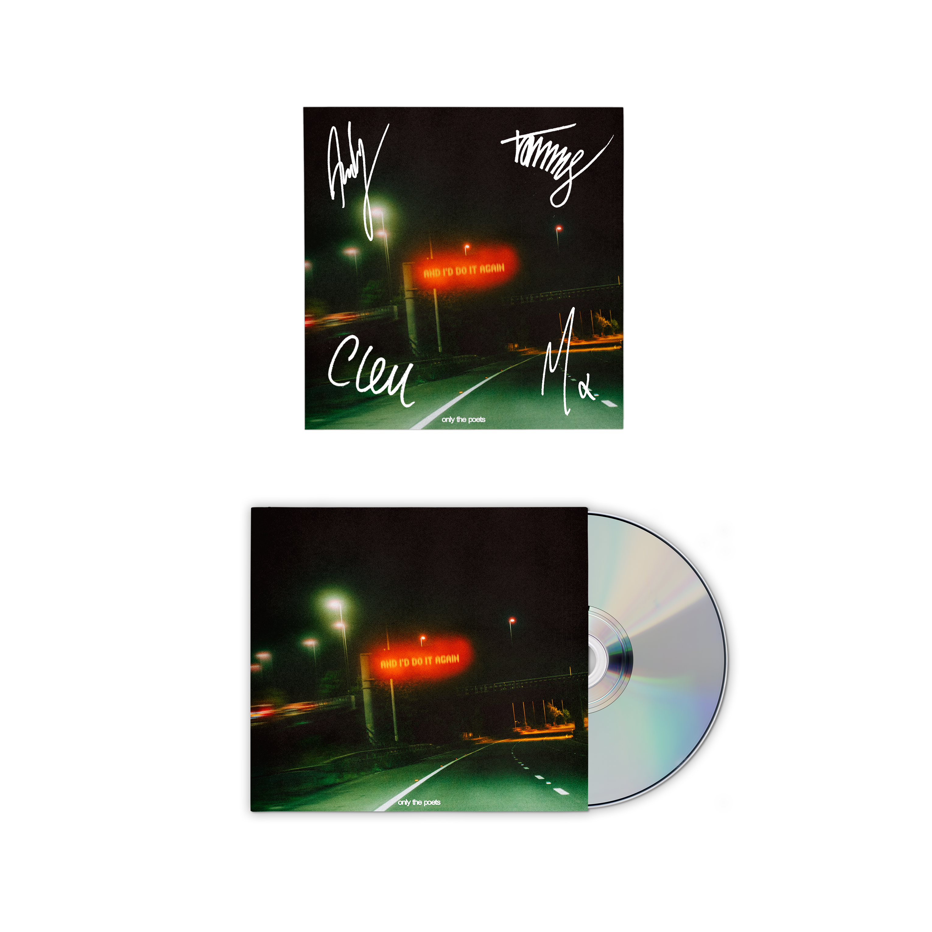 Only The Poets - and i'd do it again - CD + Artcard dédicacée