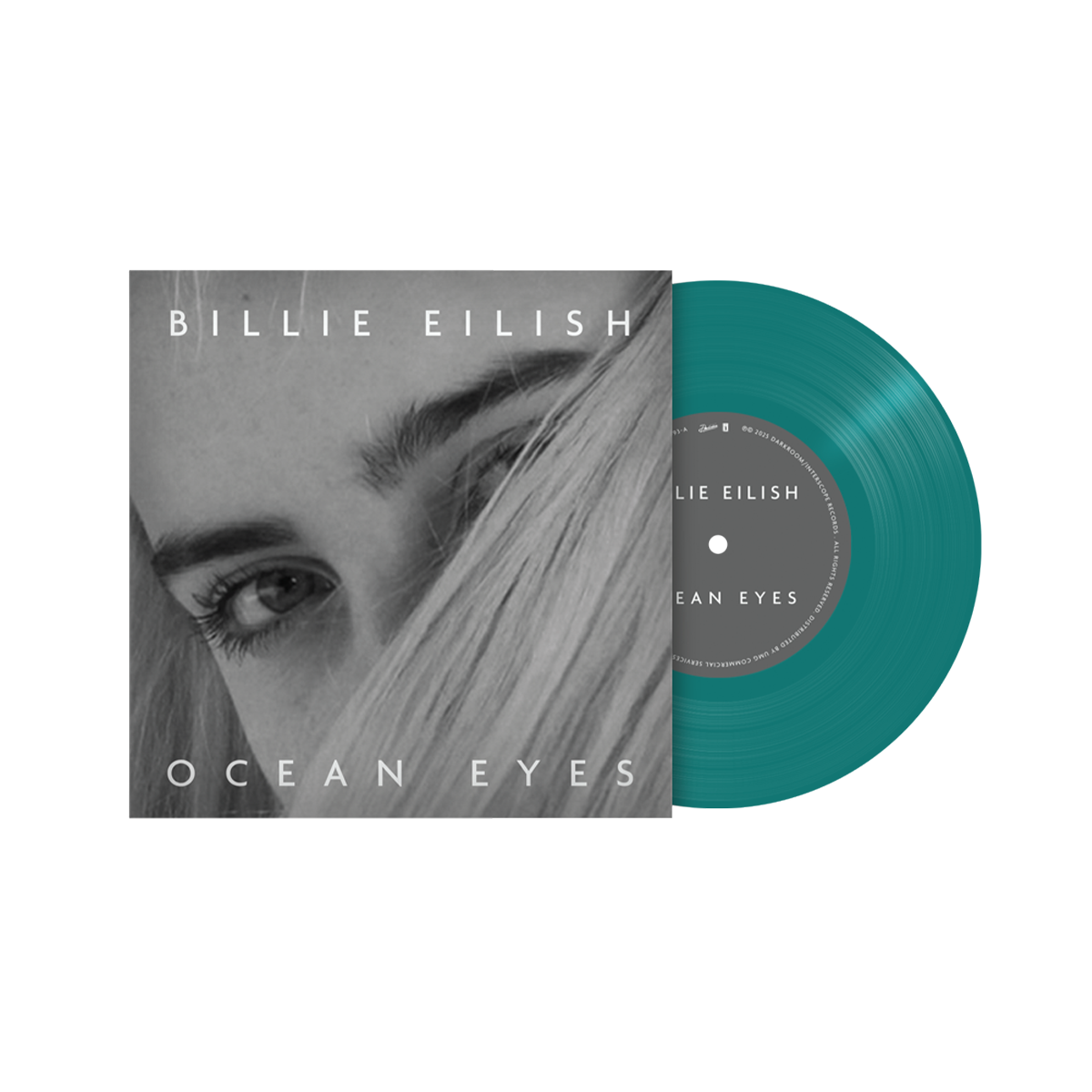 Billie Eilish - ocean eyes 7" Etched Vinyl [Turquoise Translucide]