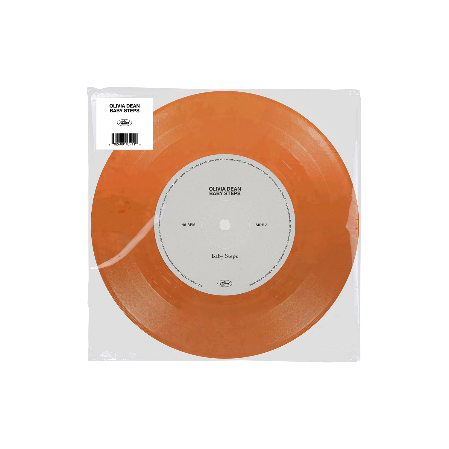 Olivia Dean - Baby Steps - Vinyle 45T Orange