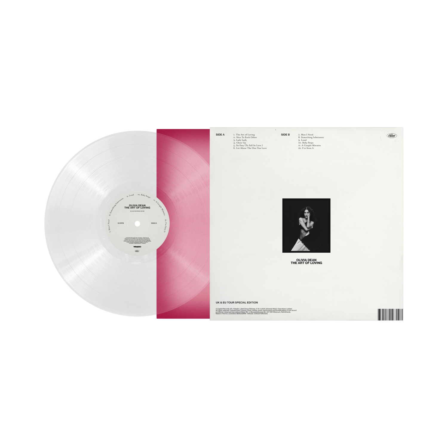Olivia Dean - The Art Of Loving (UK/EU Tour Edition) - Vinyle Transparent Cover Alternative