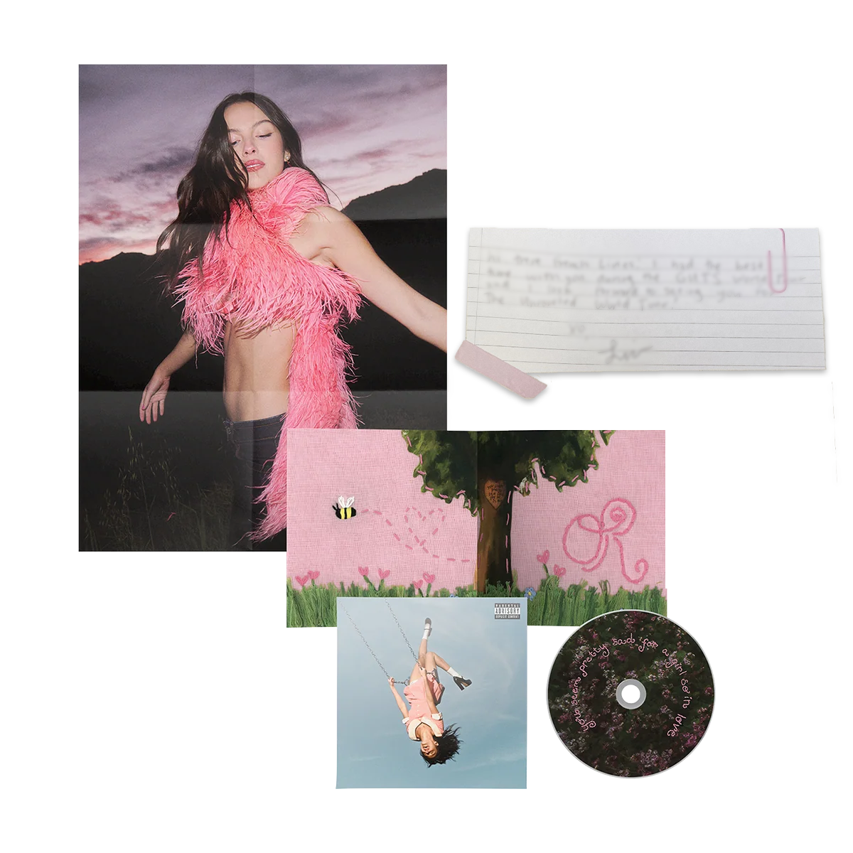Olivia Rodrigo - you seem pretty sad for a girl so in love - exclusive cd with letter to FR fans