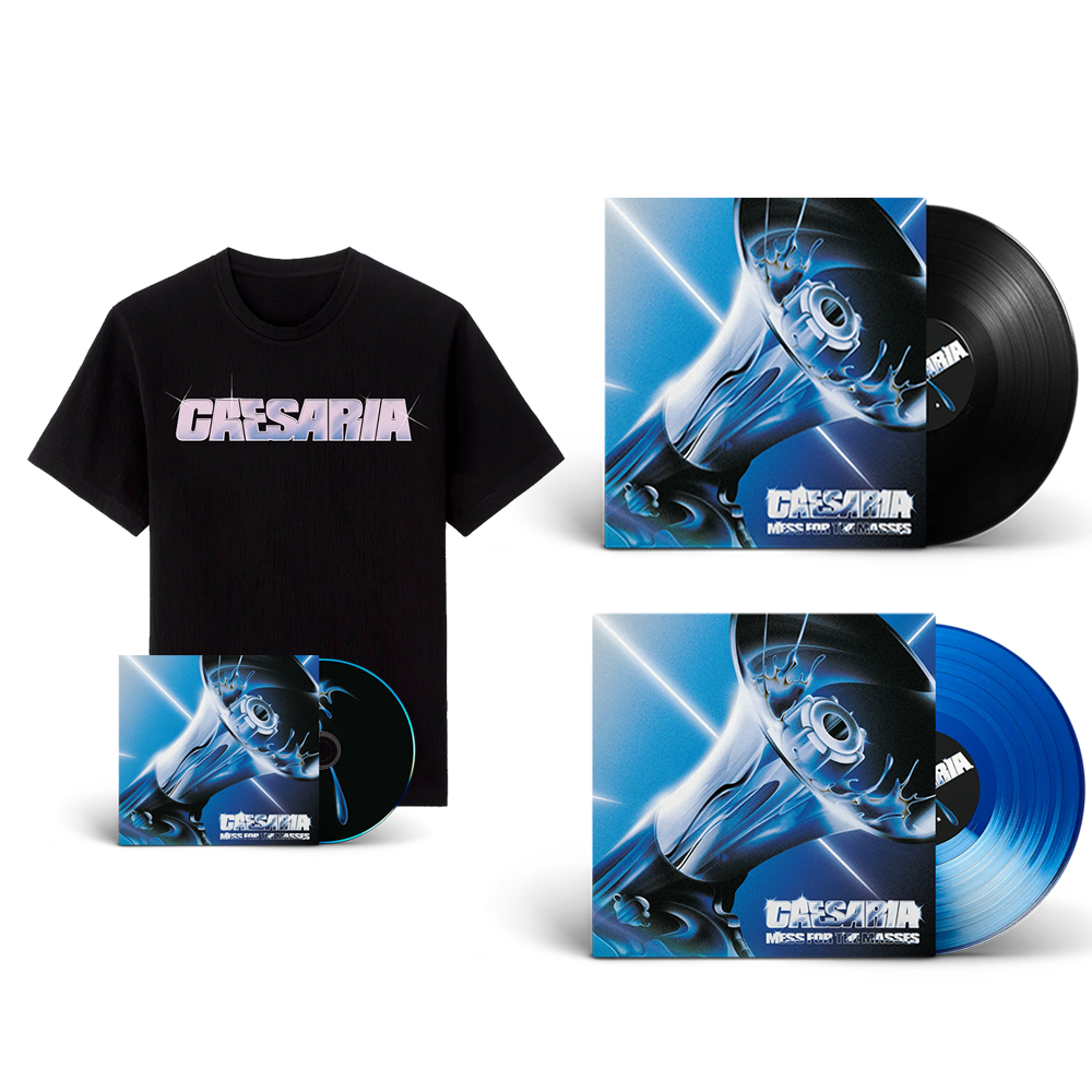 Caesaria - Mess For The Masses - Vinyle Bleu Dédicacé (Édition Limitée) + Vinyle Noir + CD + T-Shirt Noir