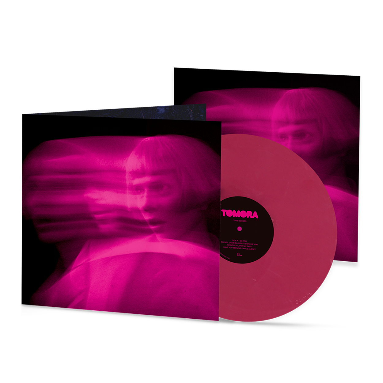TOMORA - COME CLOSER - Pink Nebula Vinyl + Artcard LP dédicacée