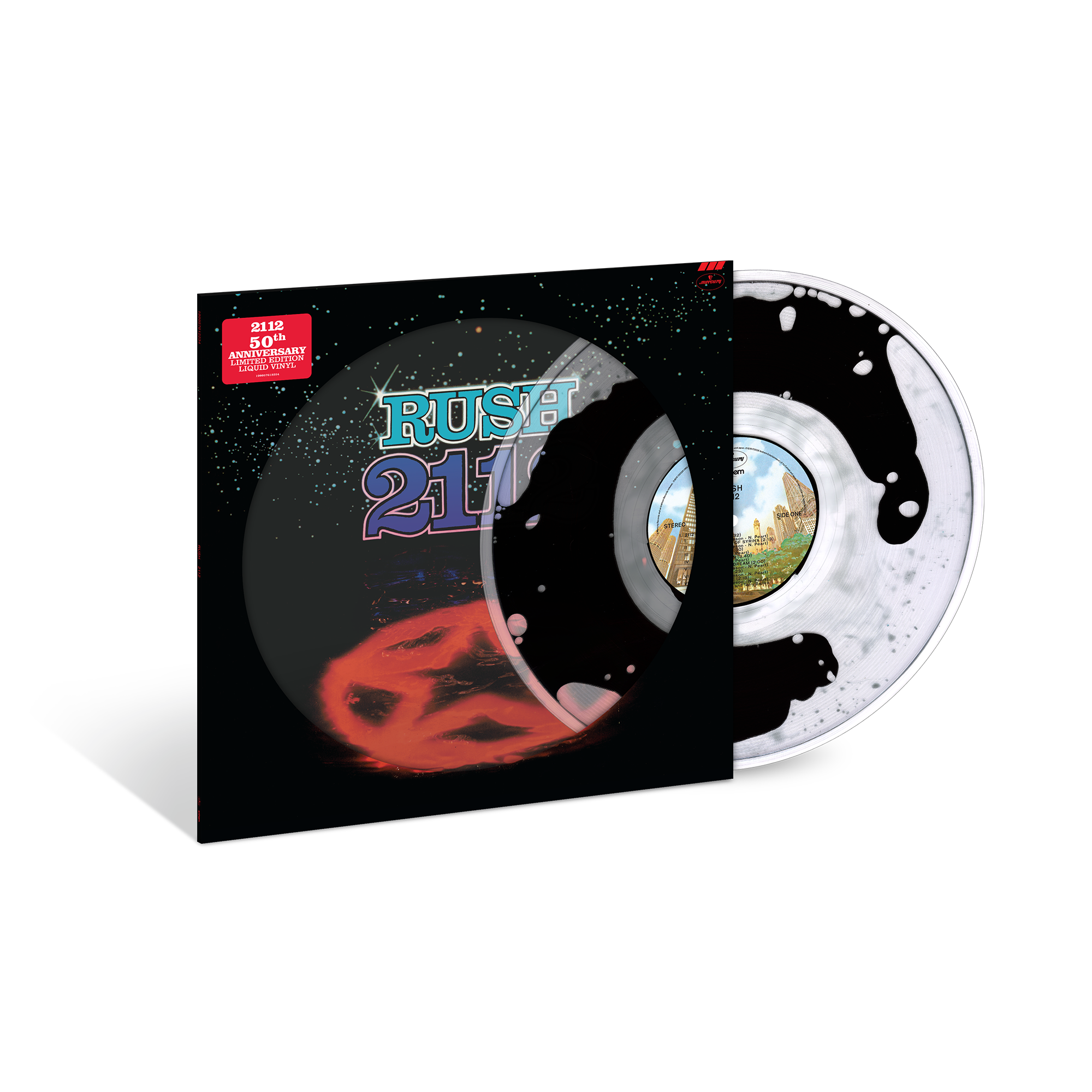 Rush - 2112 - Vinyle Liquid Filled 'Clear + Midnight'