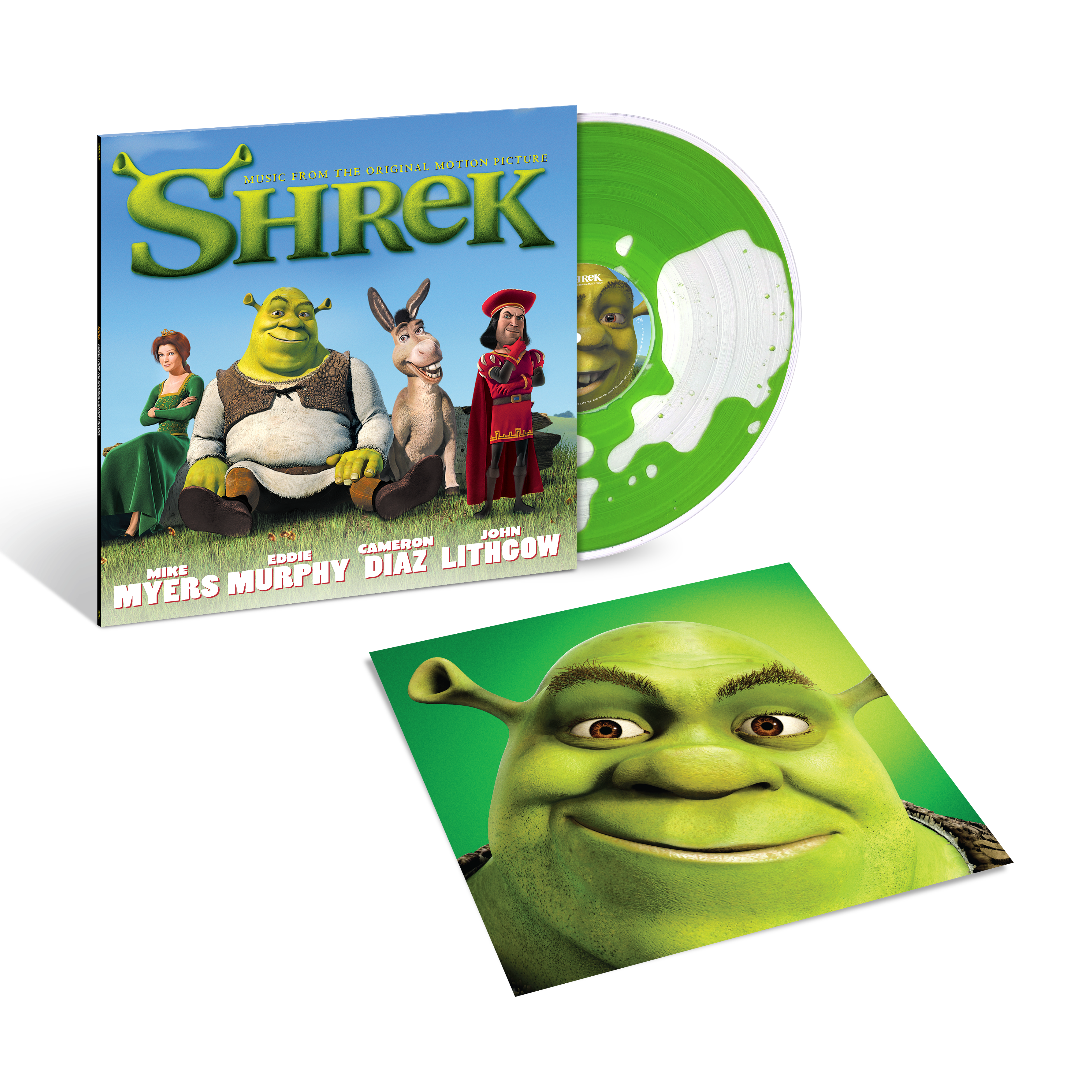 Various Artists - Shrek - Music From The Original Motion Picture (25ème Anniversaire) - Vinyle Liquid-Filled Vert "Swamp Juice" Édition Limitée