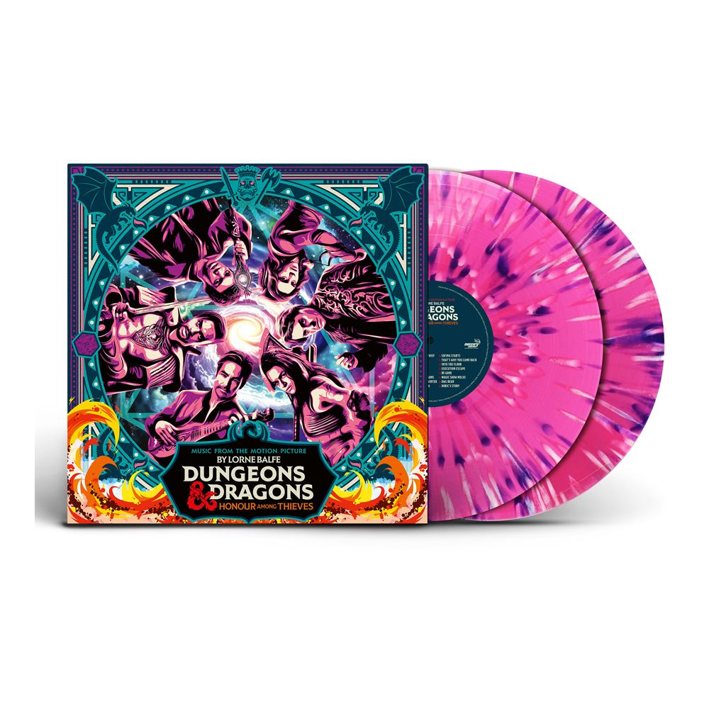 Lorne Balfe - Donjons et Dragons : L'Honneur Des Voleurs - Double vinyle Gatefold Rose avec Splatters Blanc & Violet - Tirage Limité