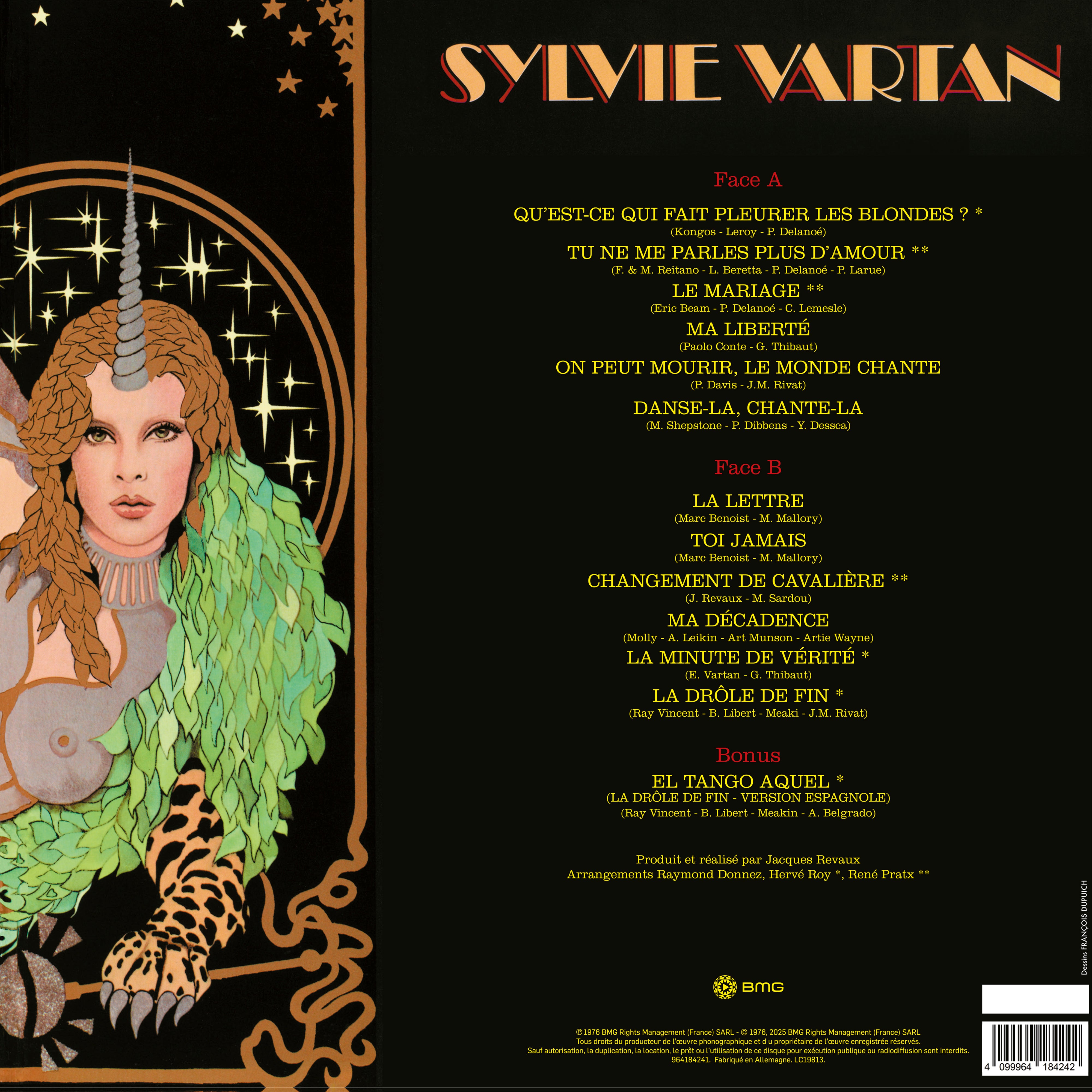 Sylvie Vartan - Qu'est-ce qui fait pleurer les blondes ? - Vinyle Picture Disc Édition Limitée (Exclusivité store)